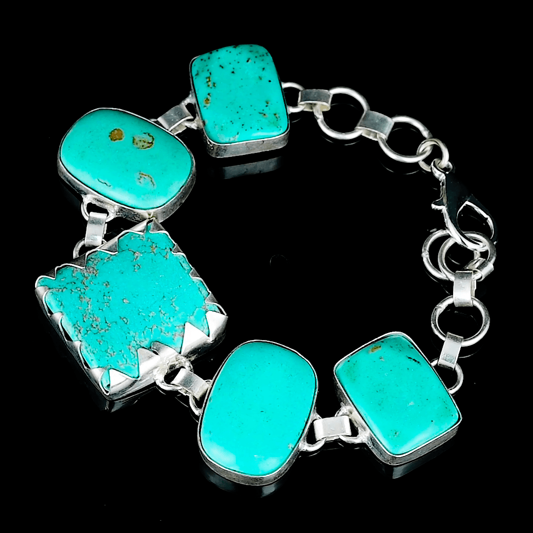 Turquoise Rough Gemstone Bracelet