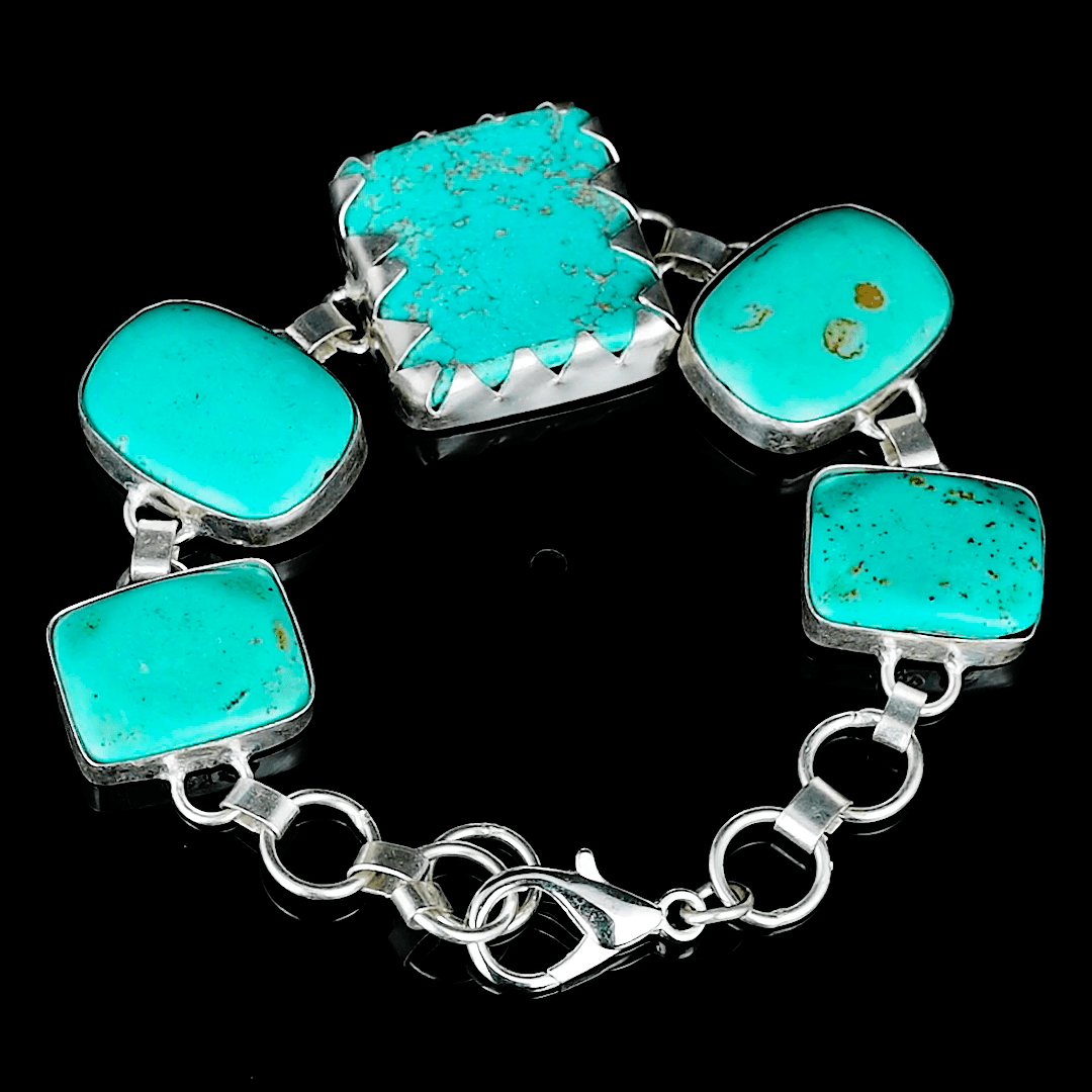 Turquoise Rough Gemstone Bracelet
