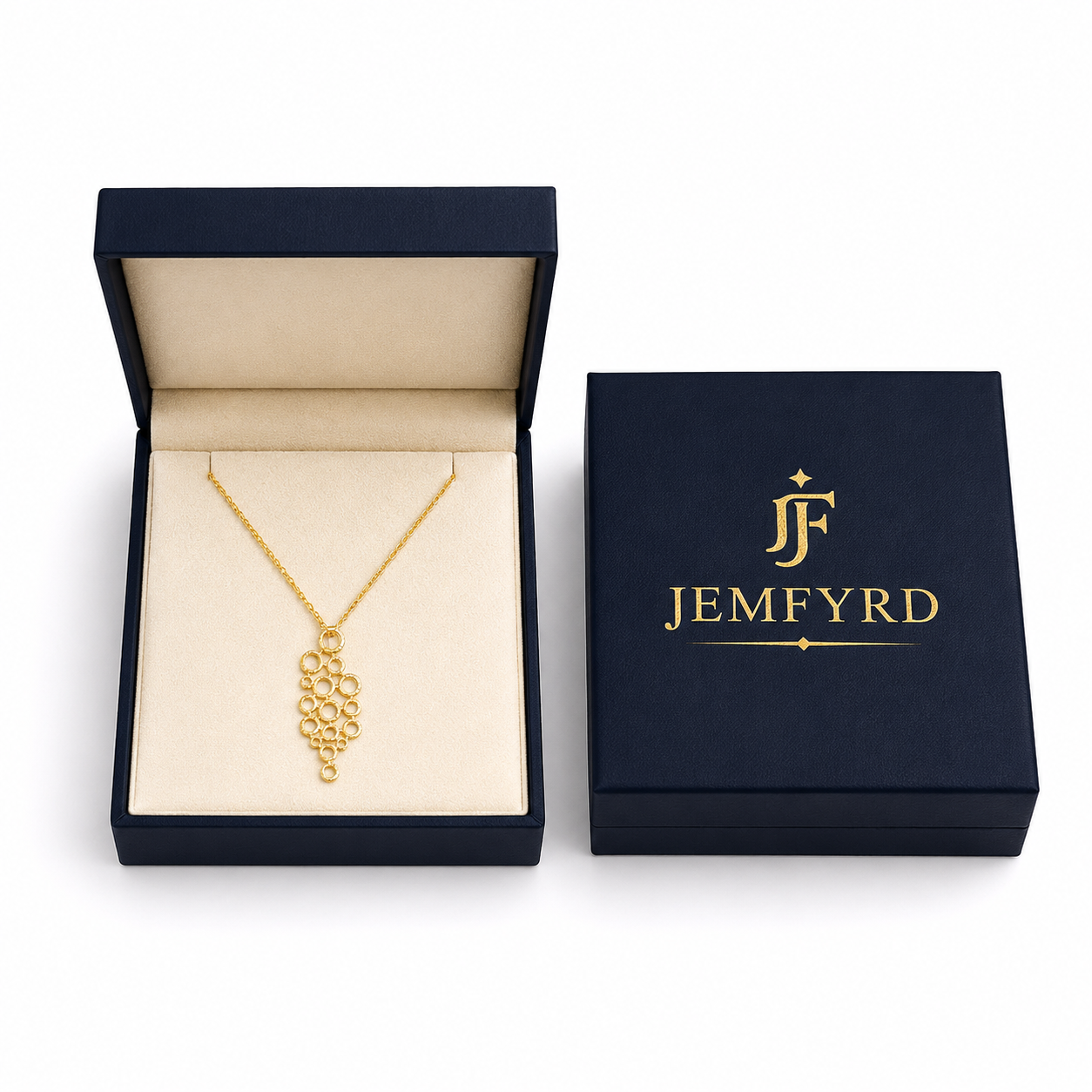 Brass Flash Gold Plating Hoops Necklace