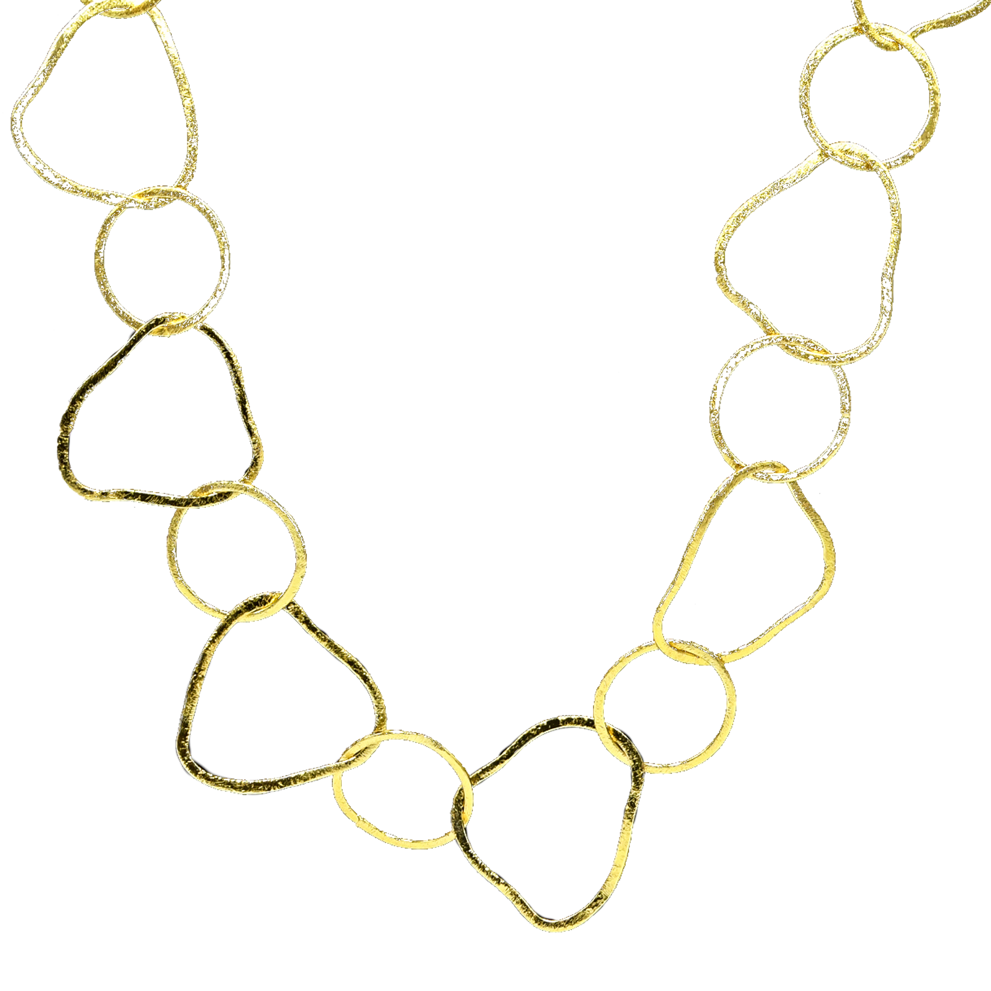 Uneven Brass Gold Plated Chain