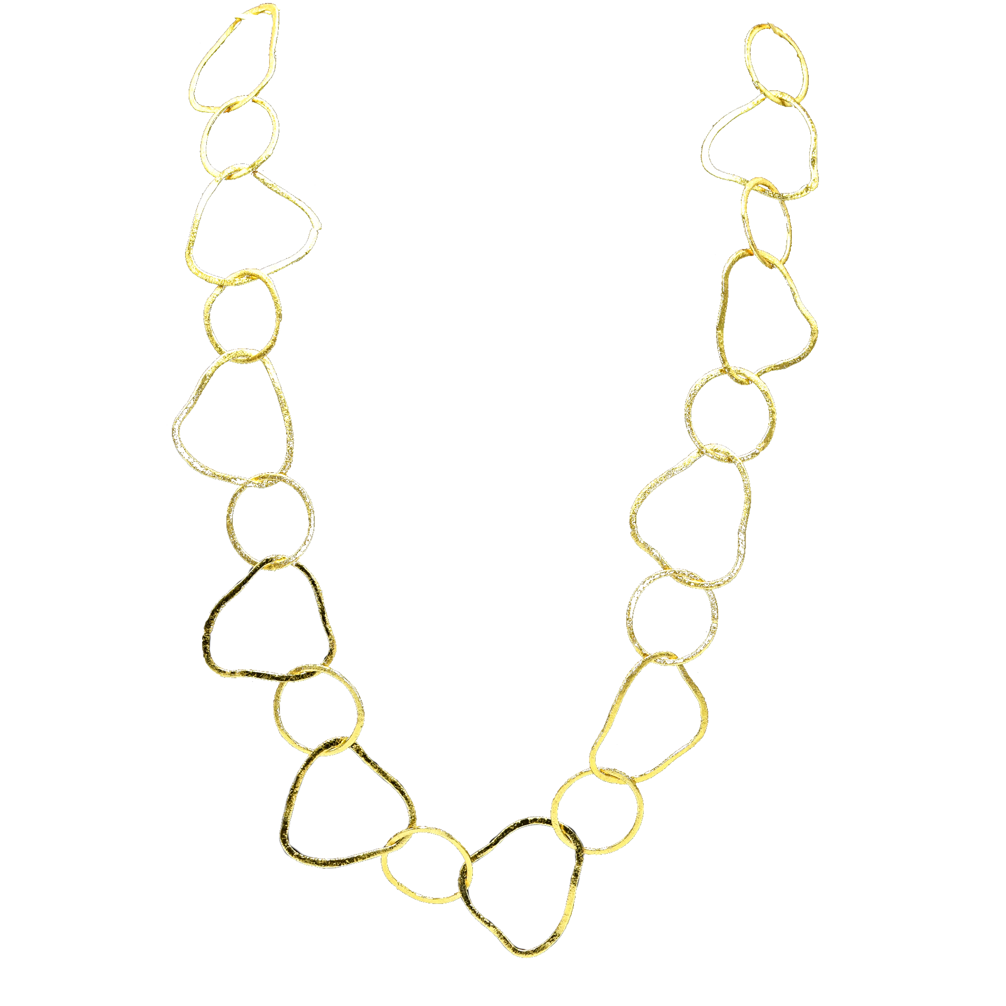Uneven Brass Gold Plated Chain