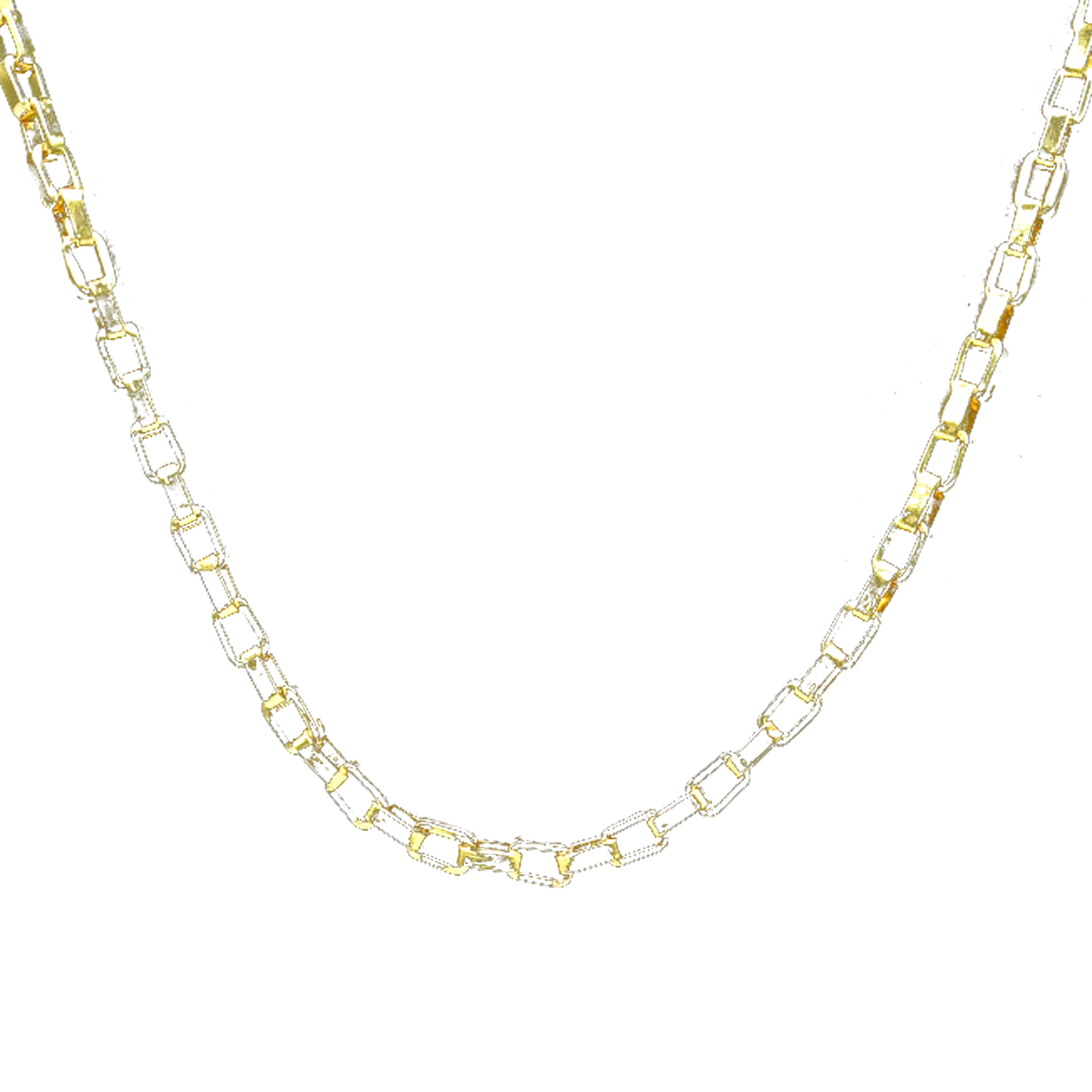 Box Brass Gold Plated Chain