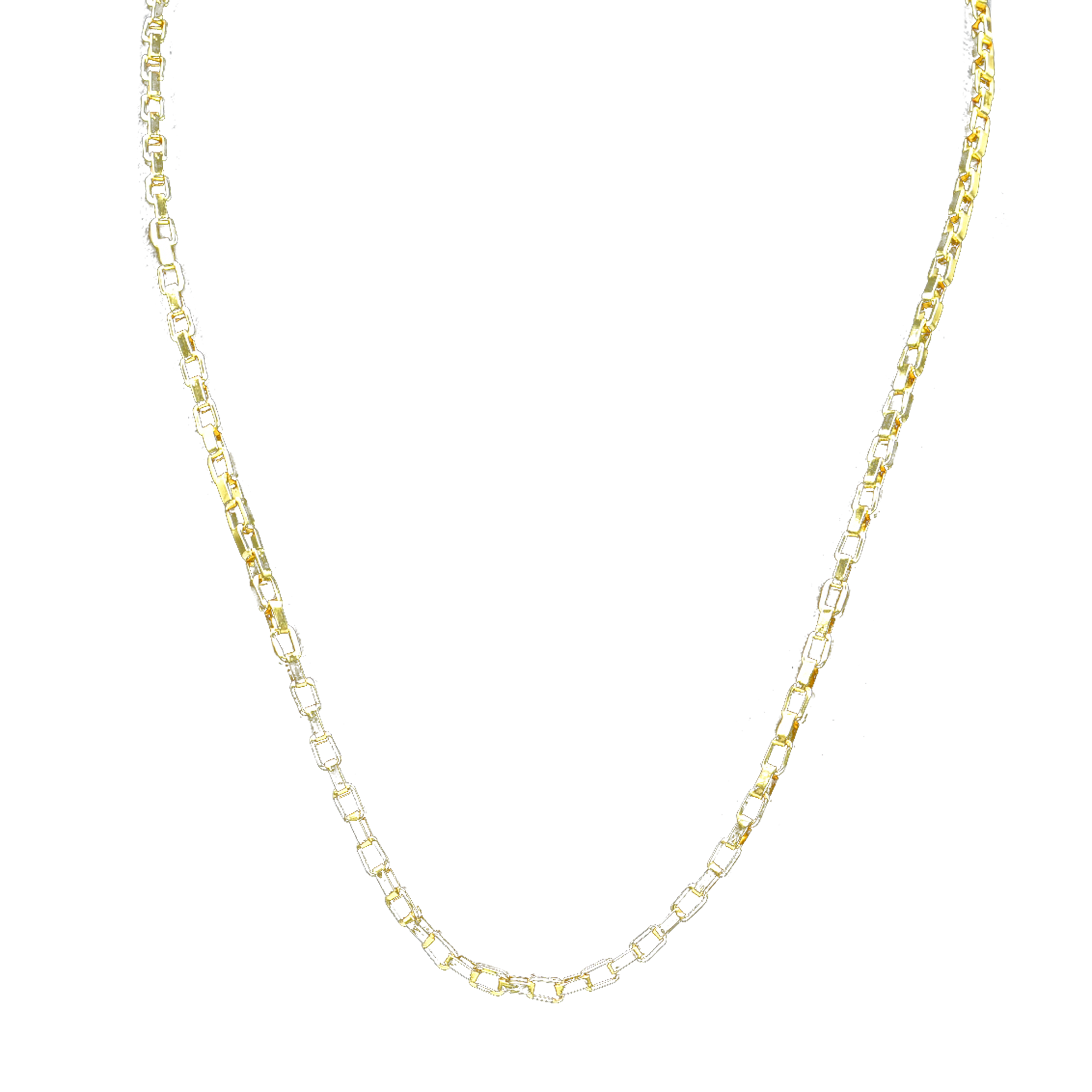 Box Brass Gold Plated Chain