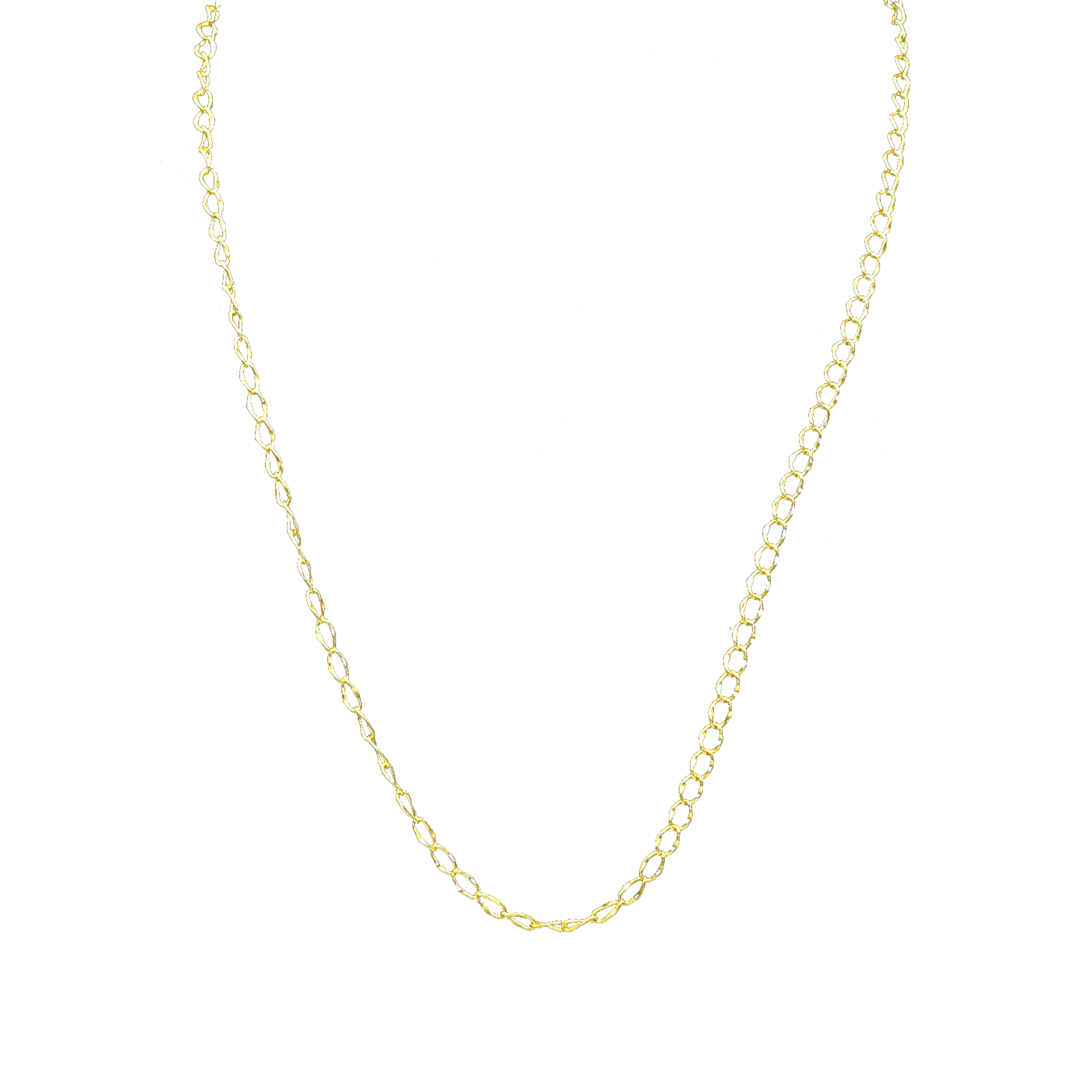 Square Brass Gold Plated Chain