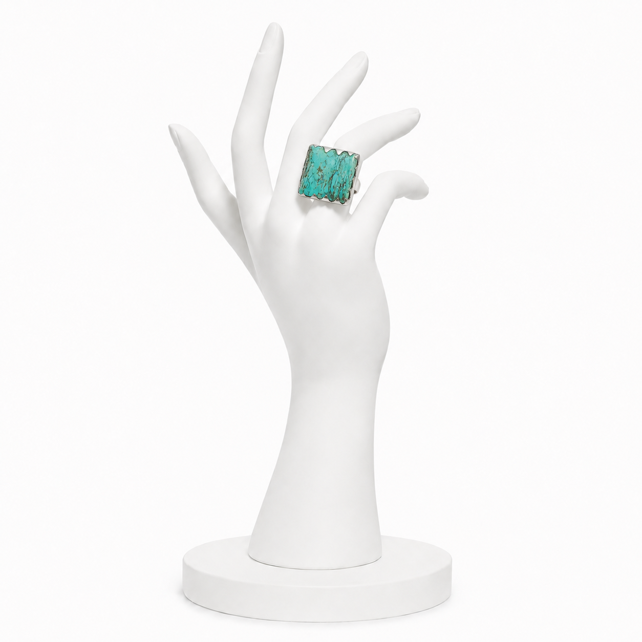 Turquoise Rough Gemstone Ring