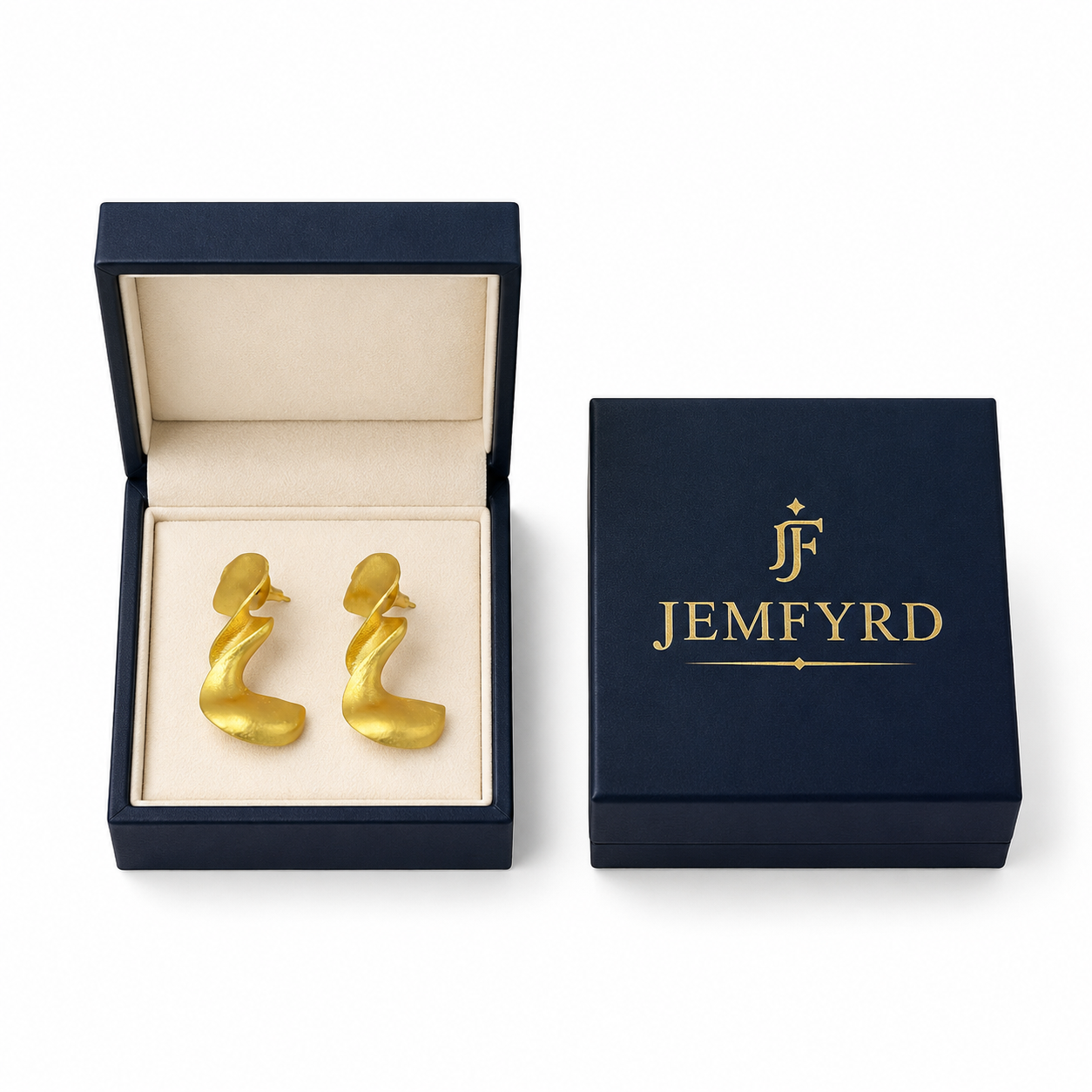 Twisted Brass Gold Plated Dangler Earring