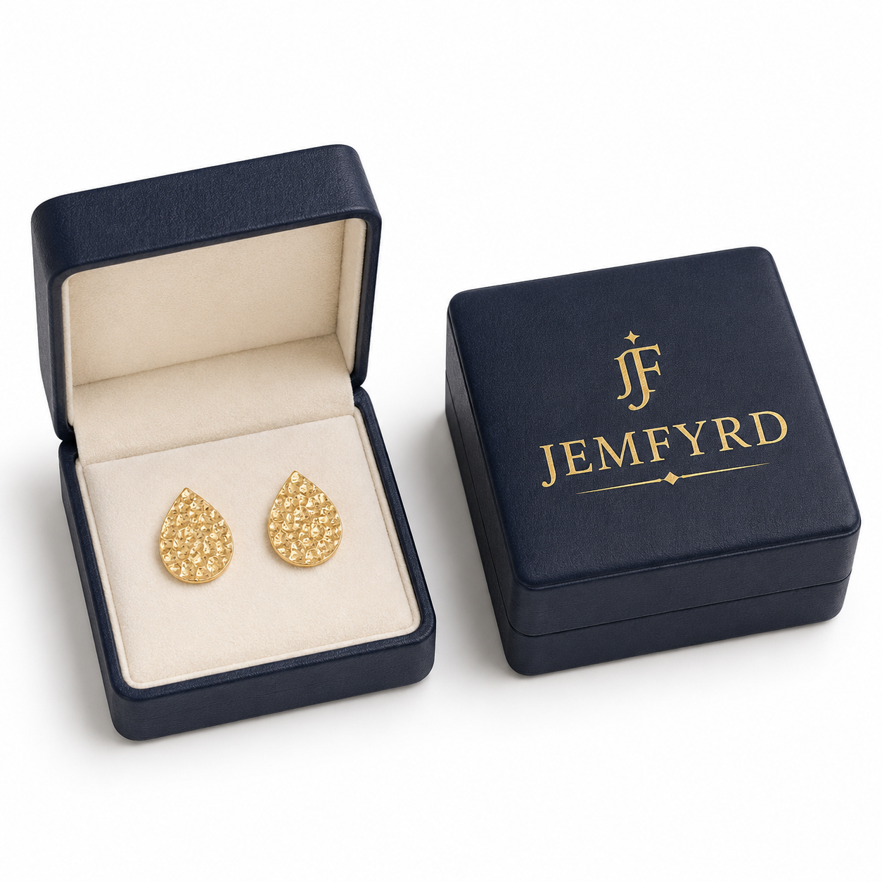 Brass Flash Gold Plating Tempest Stud Earring