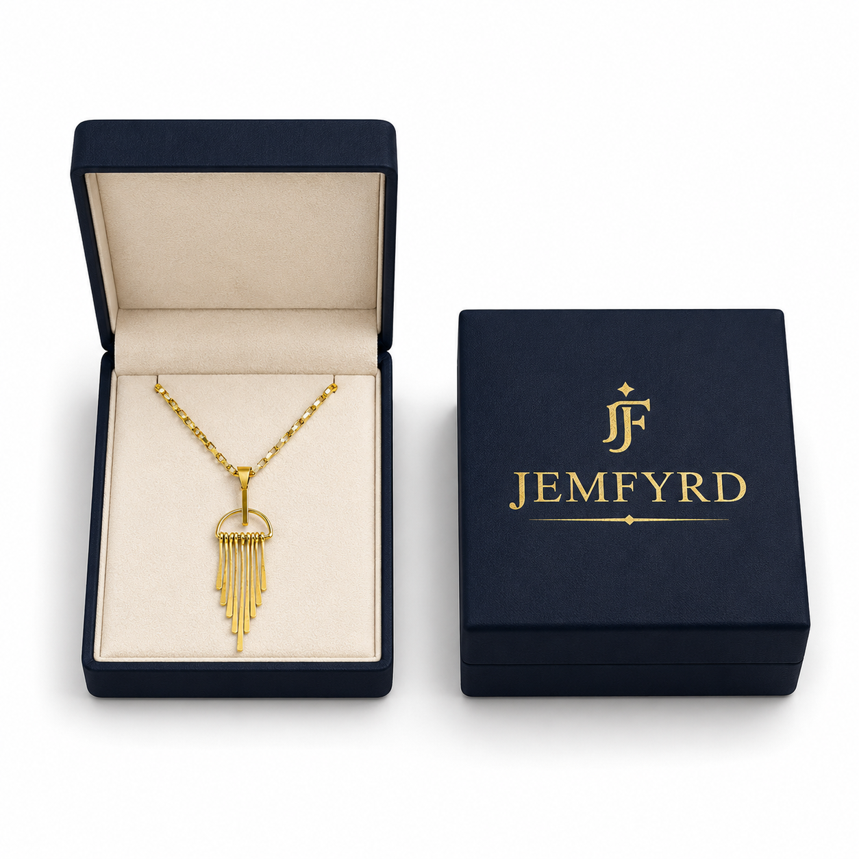Long Fringe Bohemian Style Flash Gold Plated Brass Pendant
