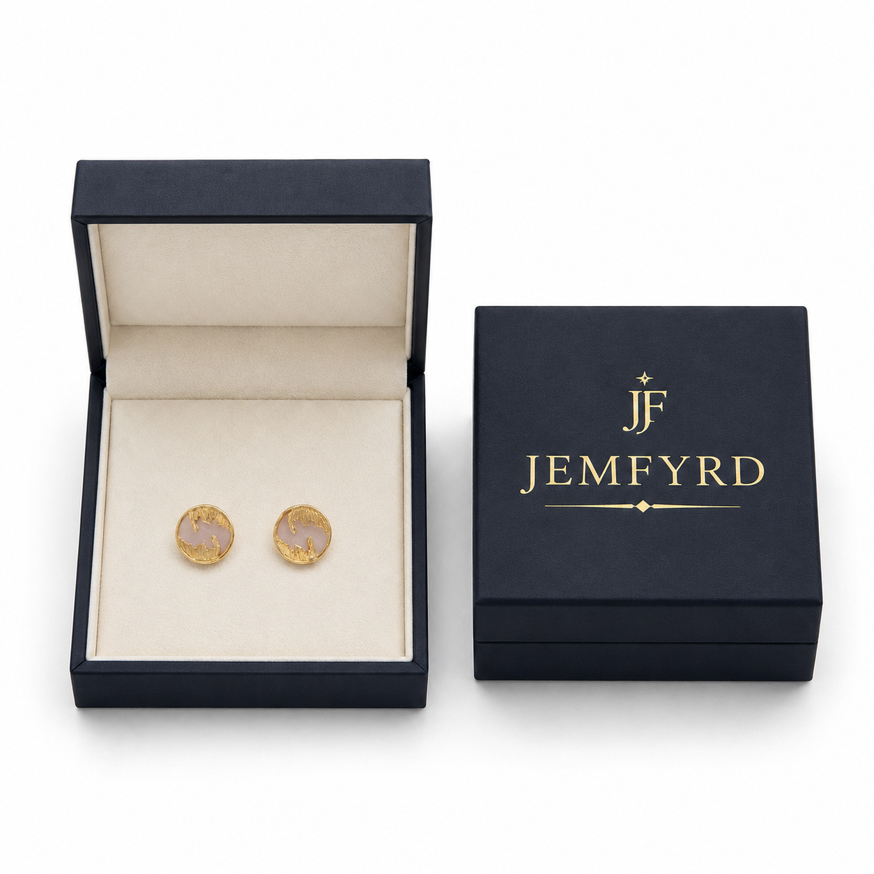 Mother of Pearl Flash Gold Plated Cufflinks