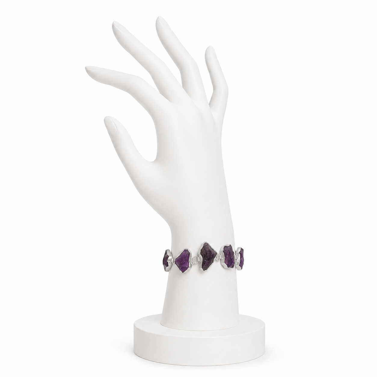 Amethyst Rough Gemstone Bracelet