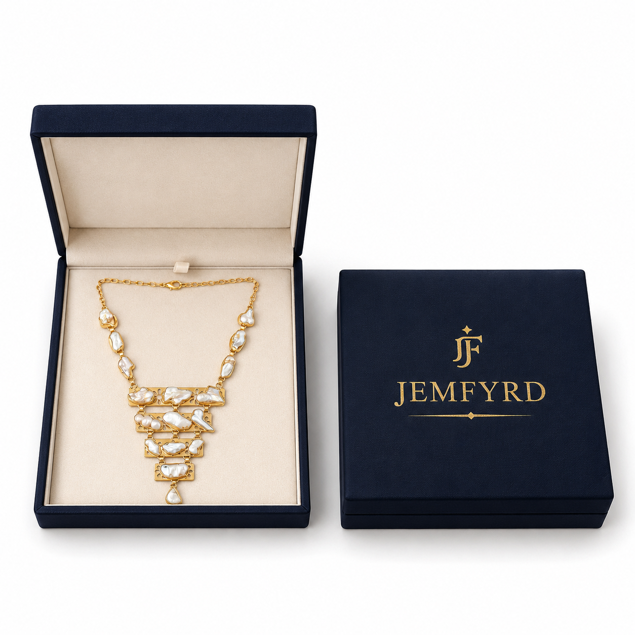Baroque Pearl Rough Gemstone Necklace