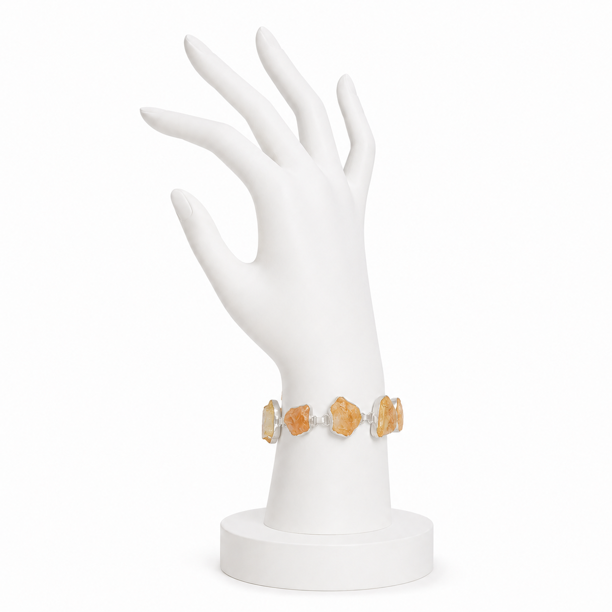 Citrine Rough Gemstone Bracelet