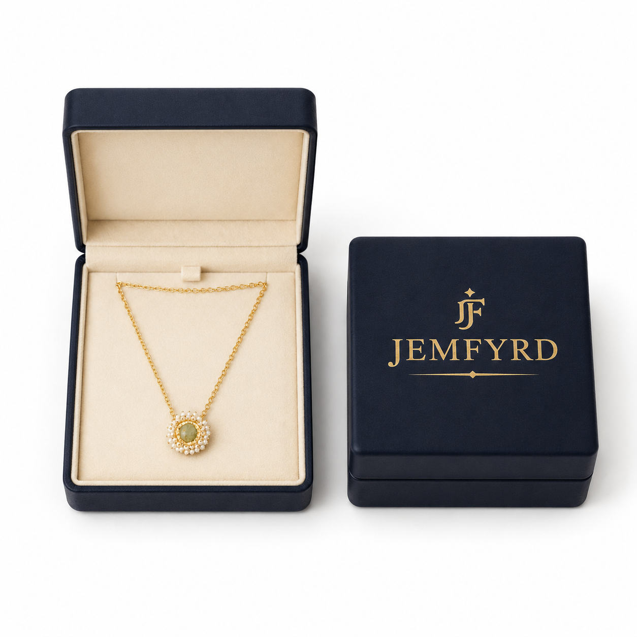 Pearl Brass Flash Gold Plating Floral Necklace