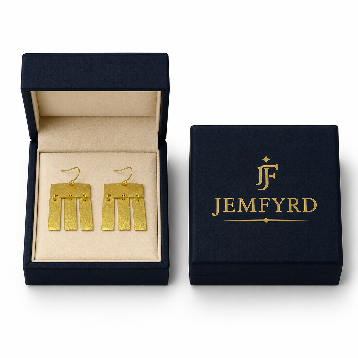 Jellyfish Drop Flash Gold Plated Dangle Earrings