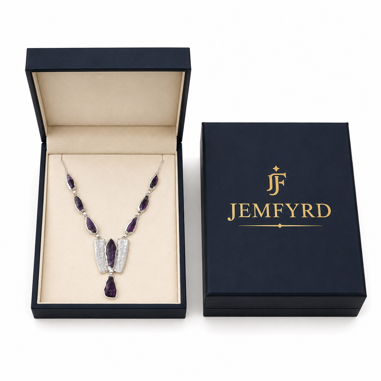 Amethystt Rough Gemstone Necklace
