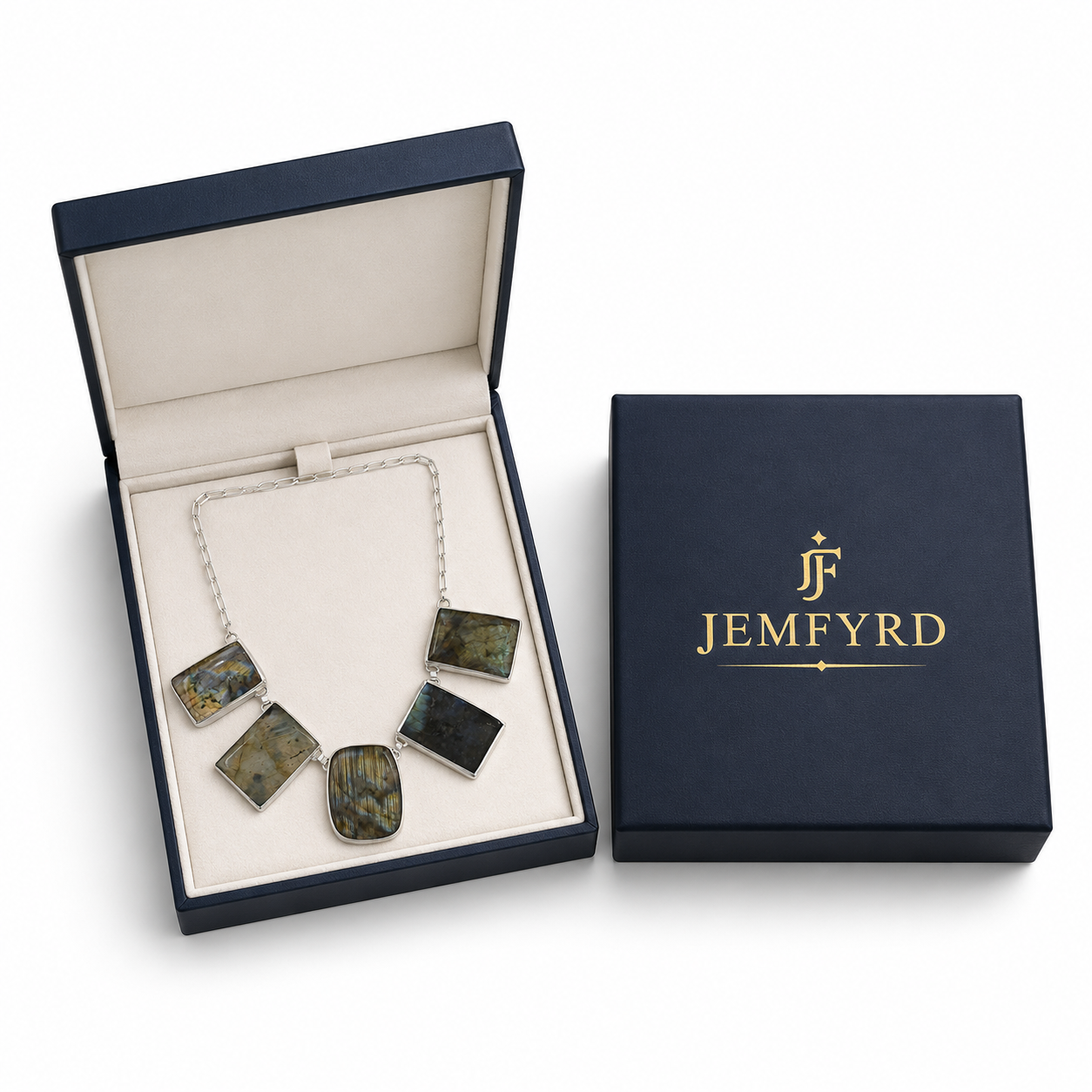 Labradorite Rough Gemstone Necklace