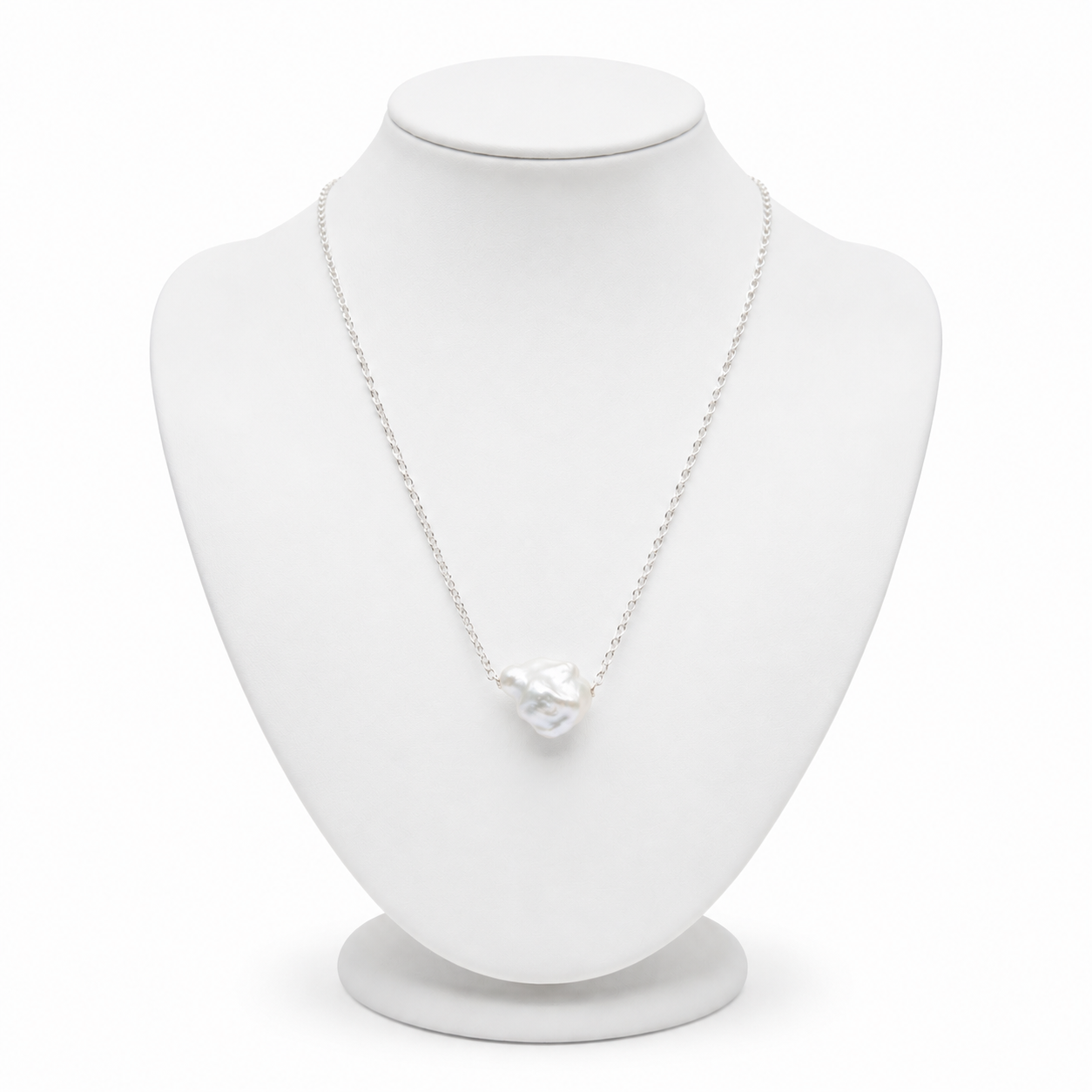 Mabe Pearl Silver Plated Chain Pendant