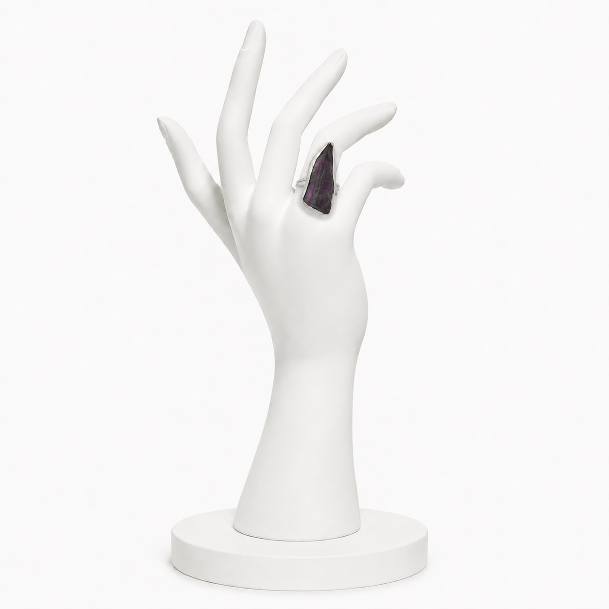 Amethystt Rough Gemstone Ring