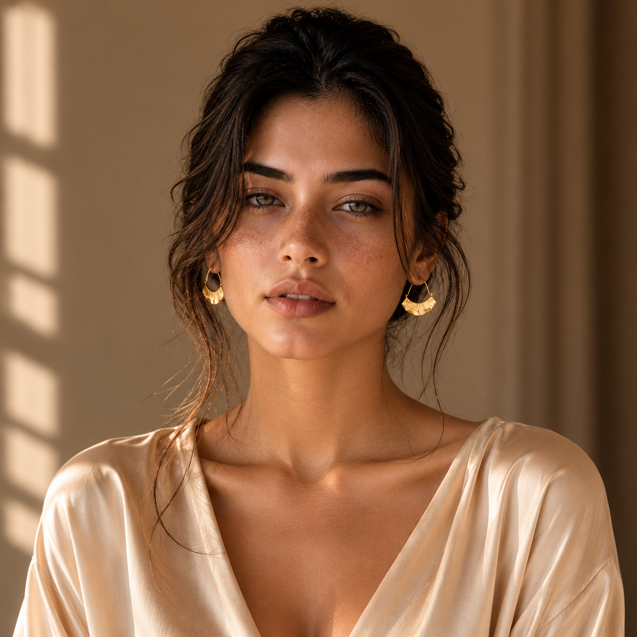 Over the Moon Hoop Earring