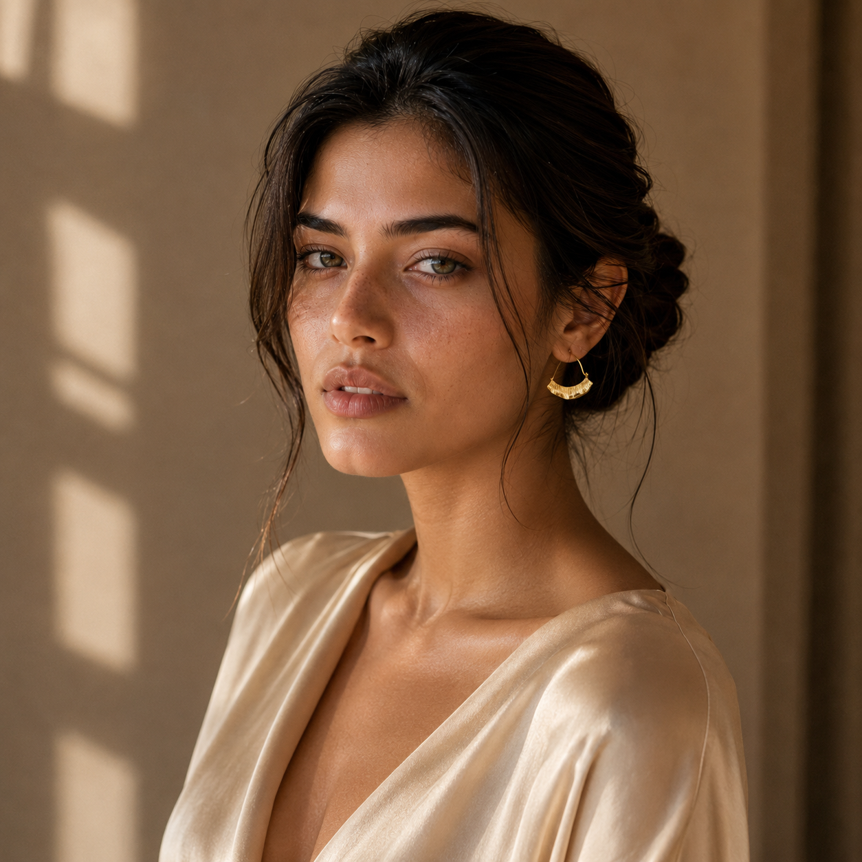 Over the Moon Hoop Earring