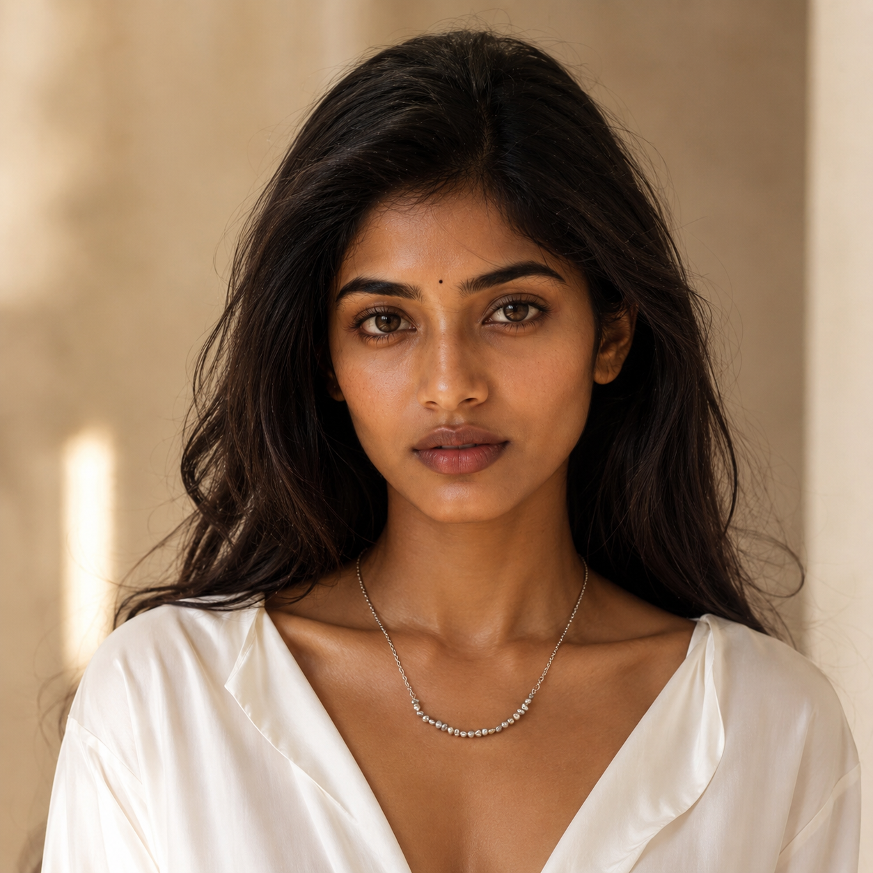 Small Freshwater Pearl Silver Plated Chain Necklace