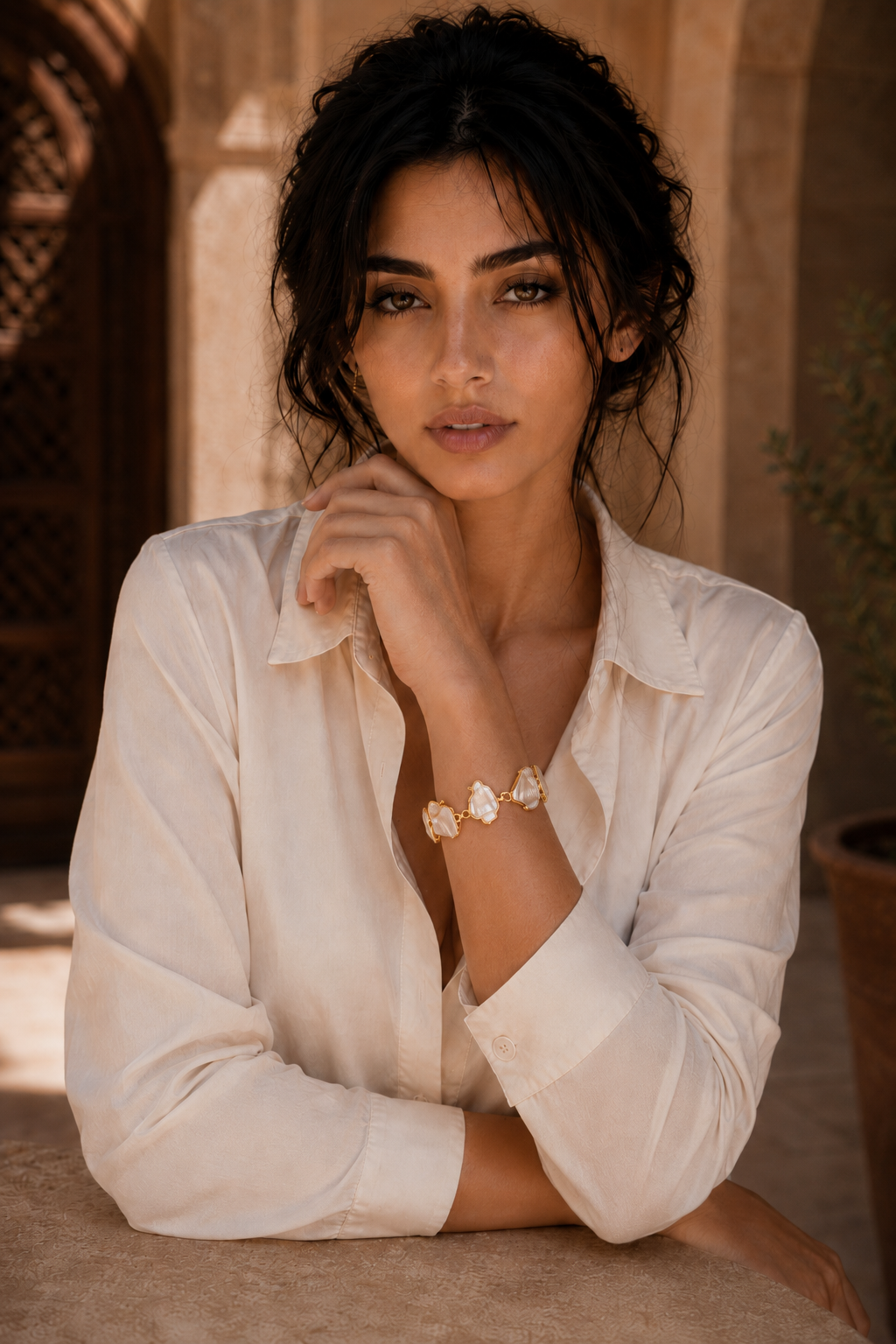 Baroque Pearl Rough Gemstone Bracelet