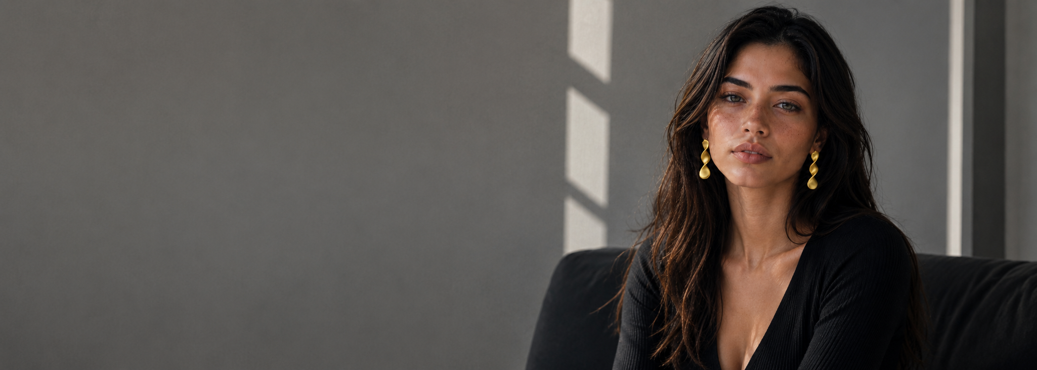 Twisted Brass Gold Plated Dangler Earring