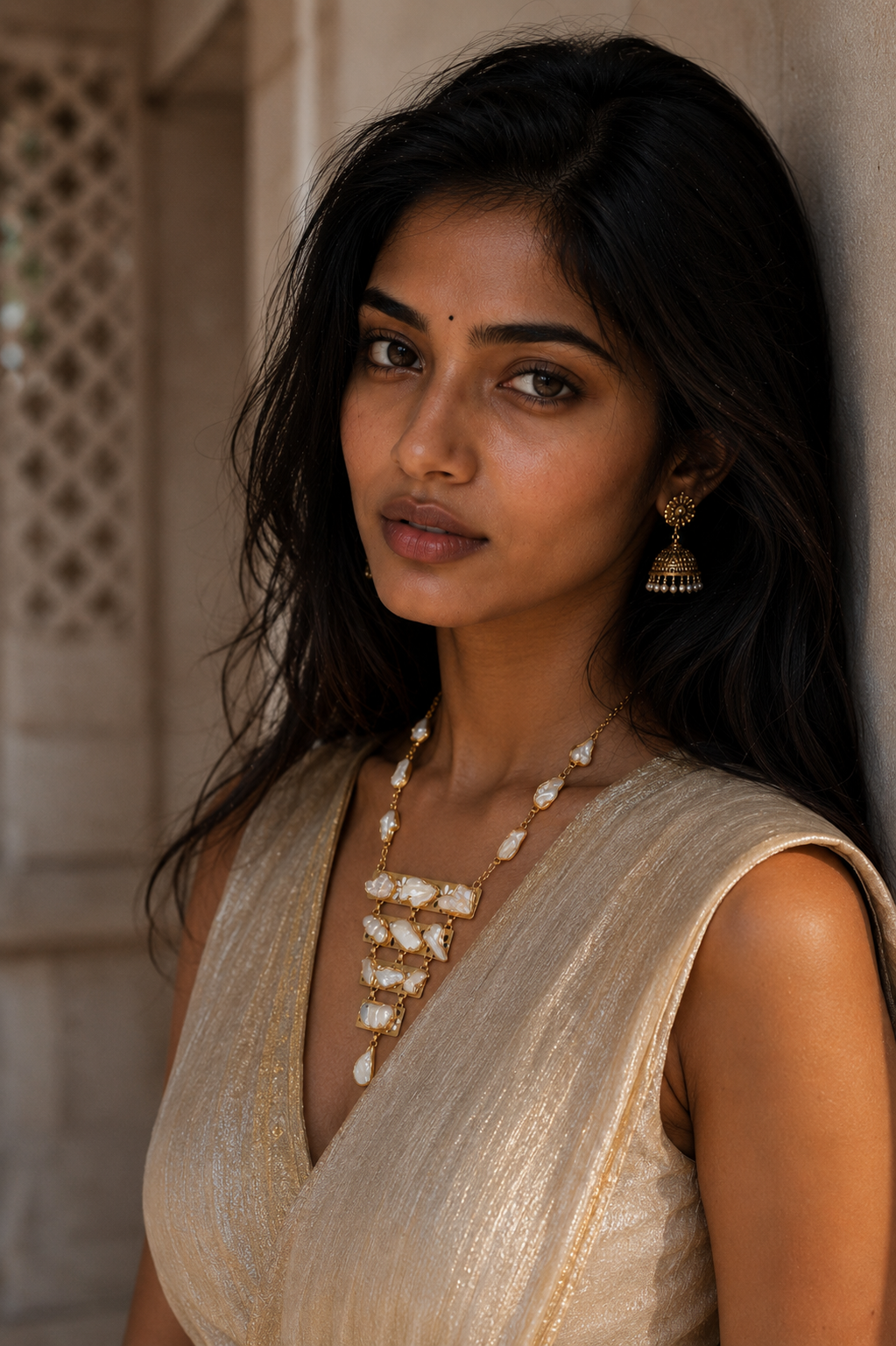 Baroque Pearl Rough Gemstone Necklace