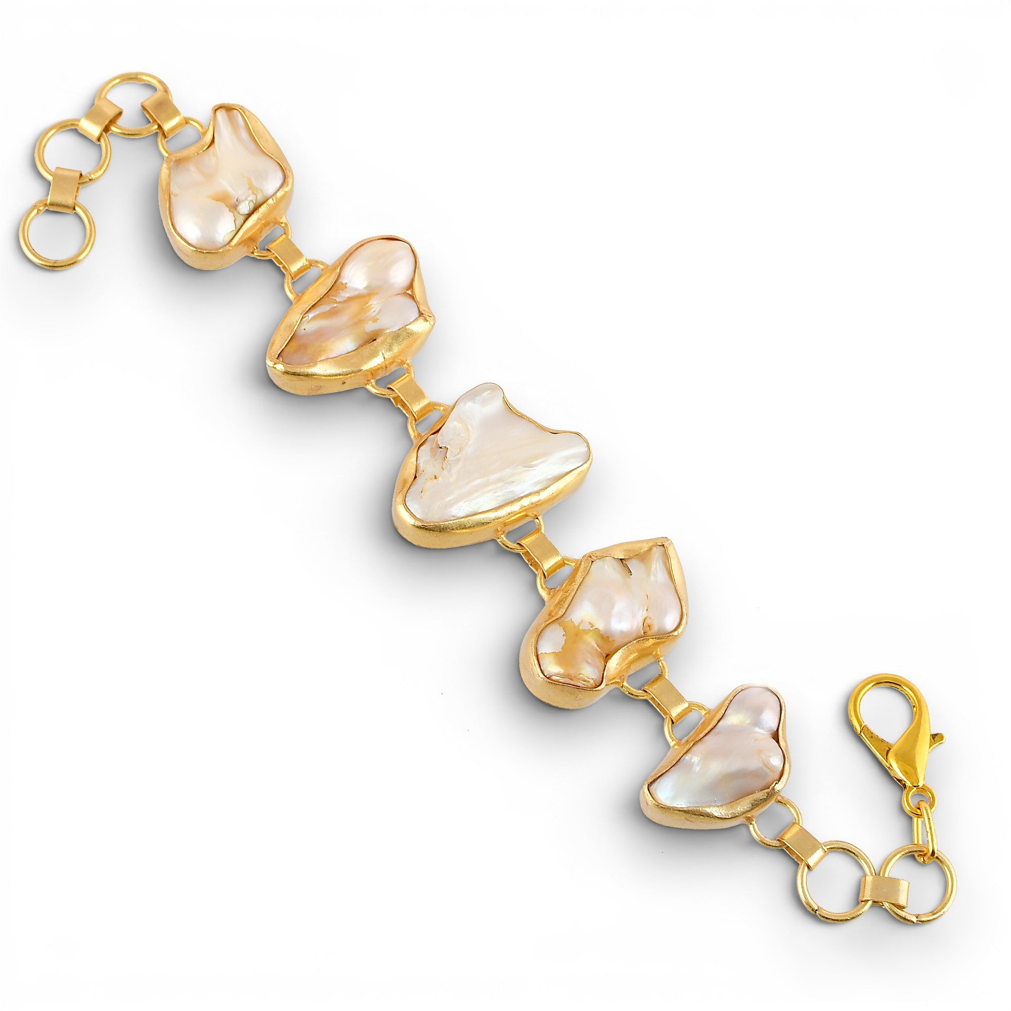 Baroque Pearl Rough Gemstone Bracelet