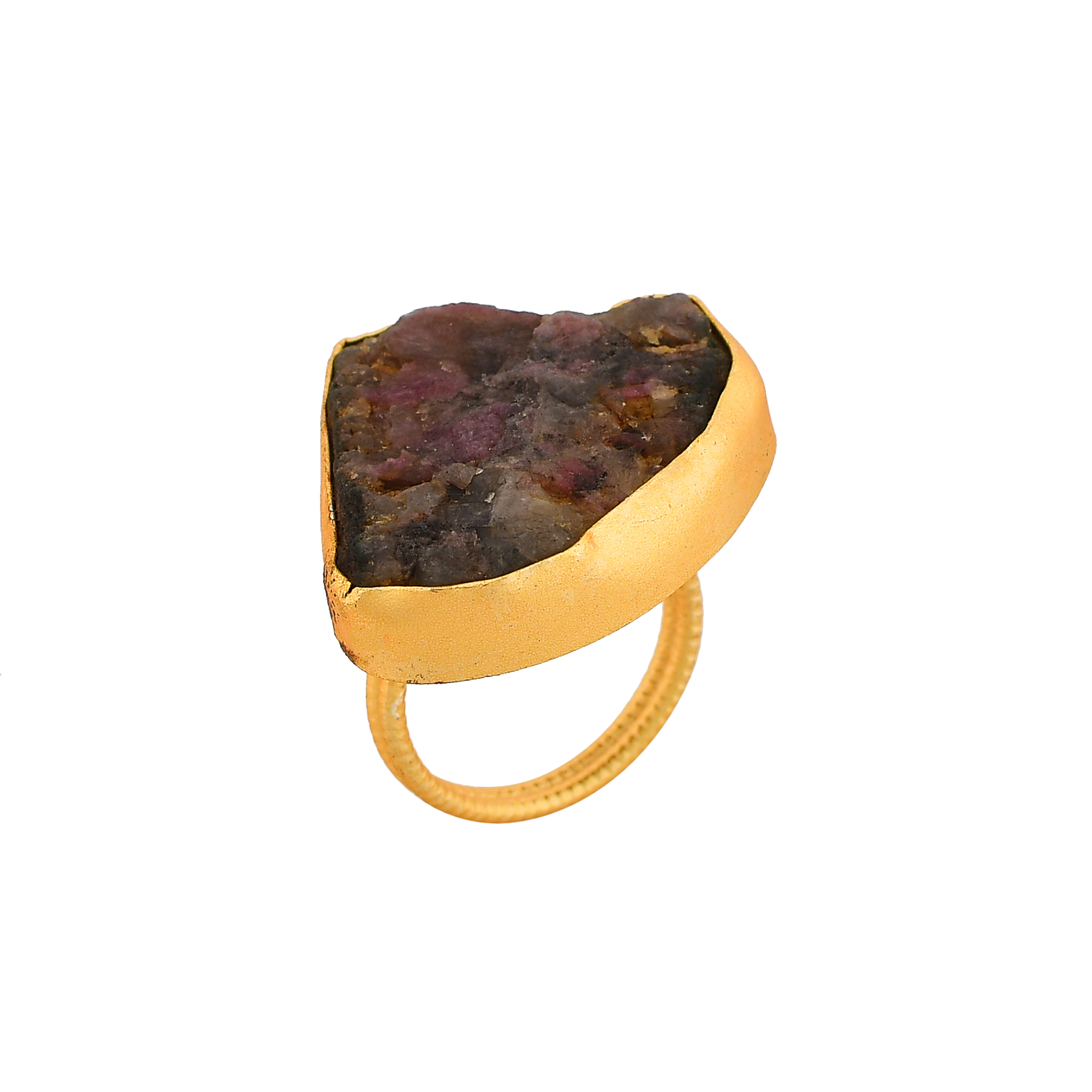 Amethyst Gemstone Adjustable Ring