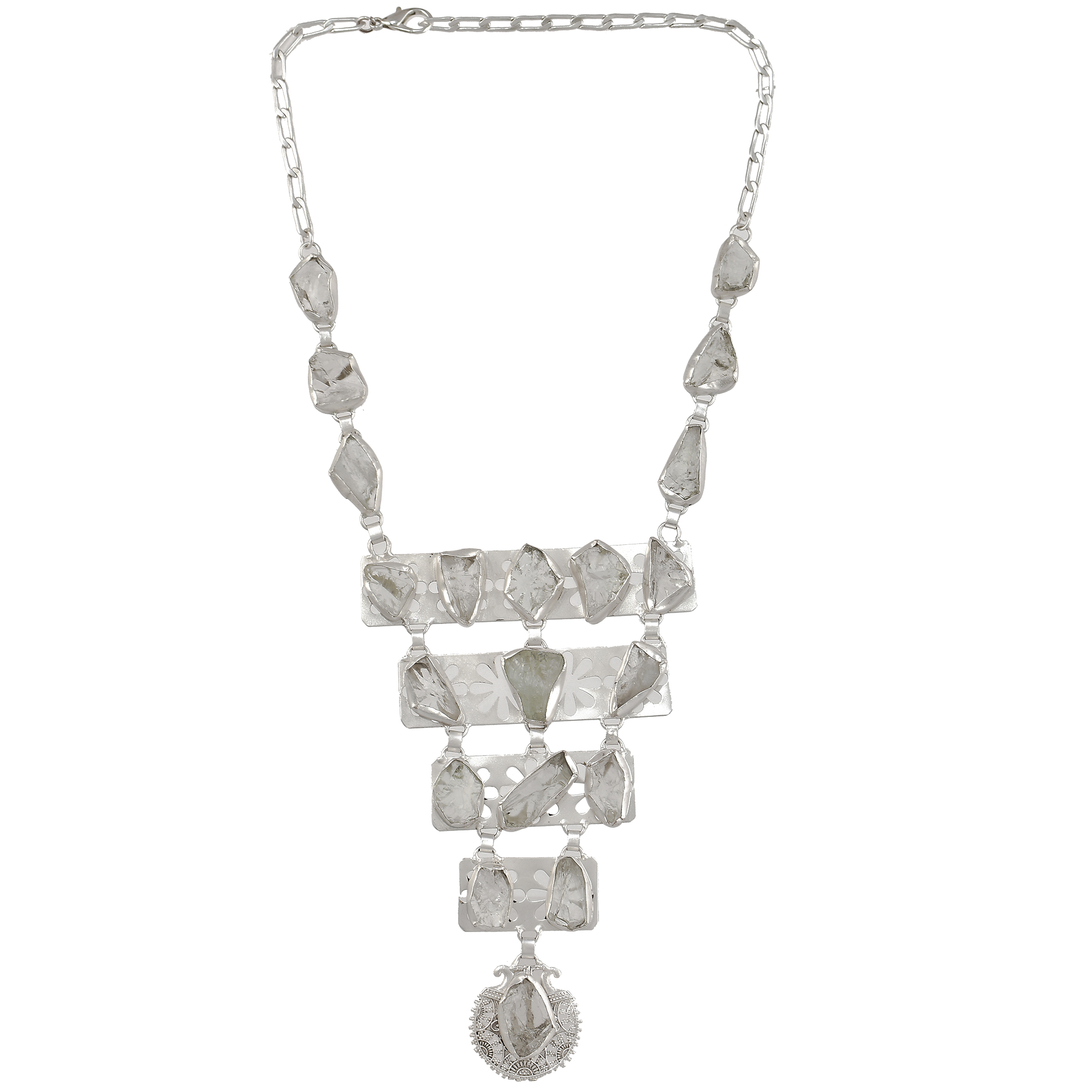 Crystal Quartz Gemstone Necklace jewelry