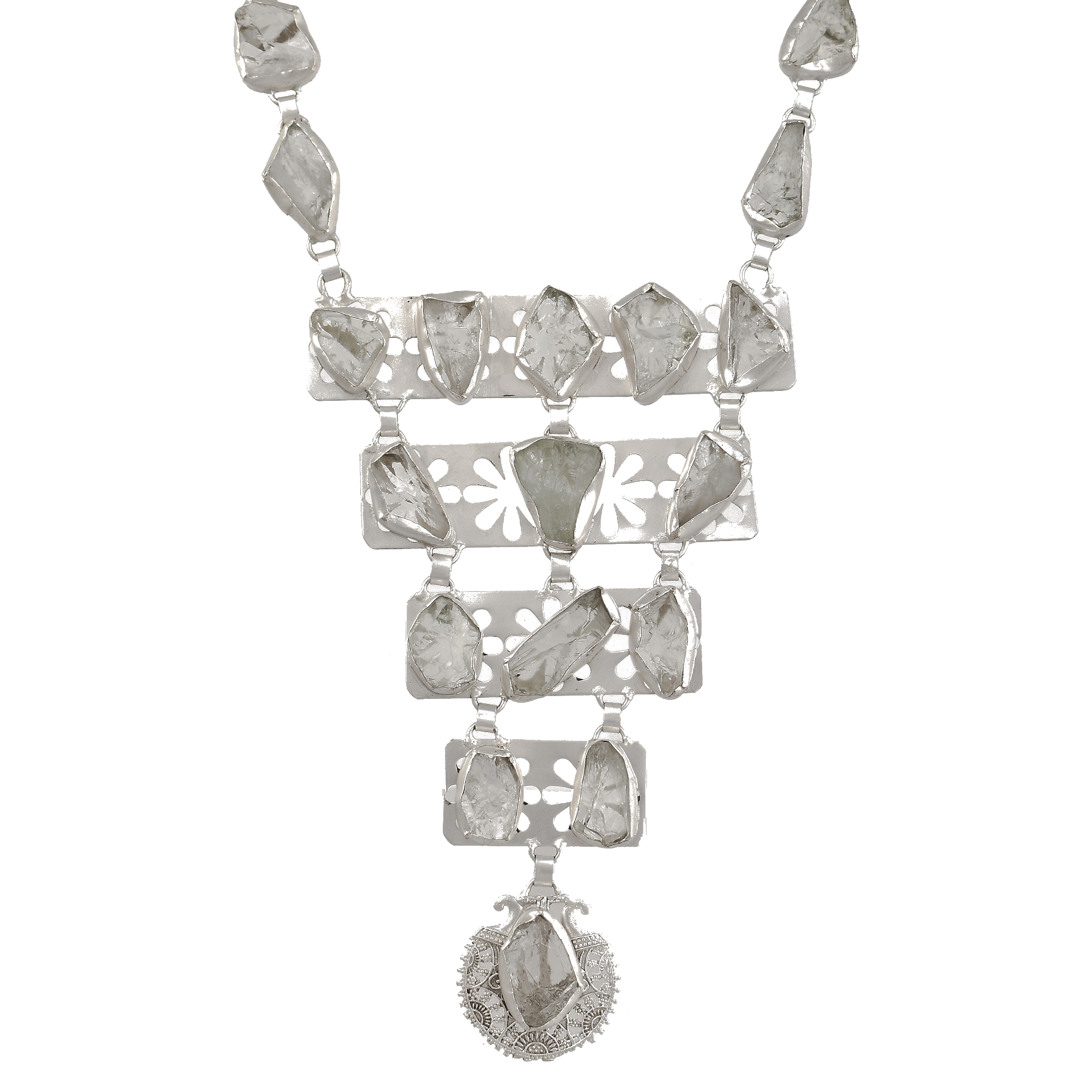 Crystal Quartz Gemstone Necklace jewelry