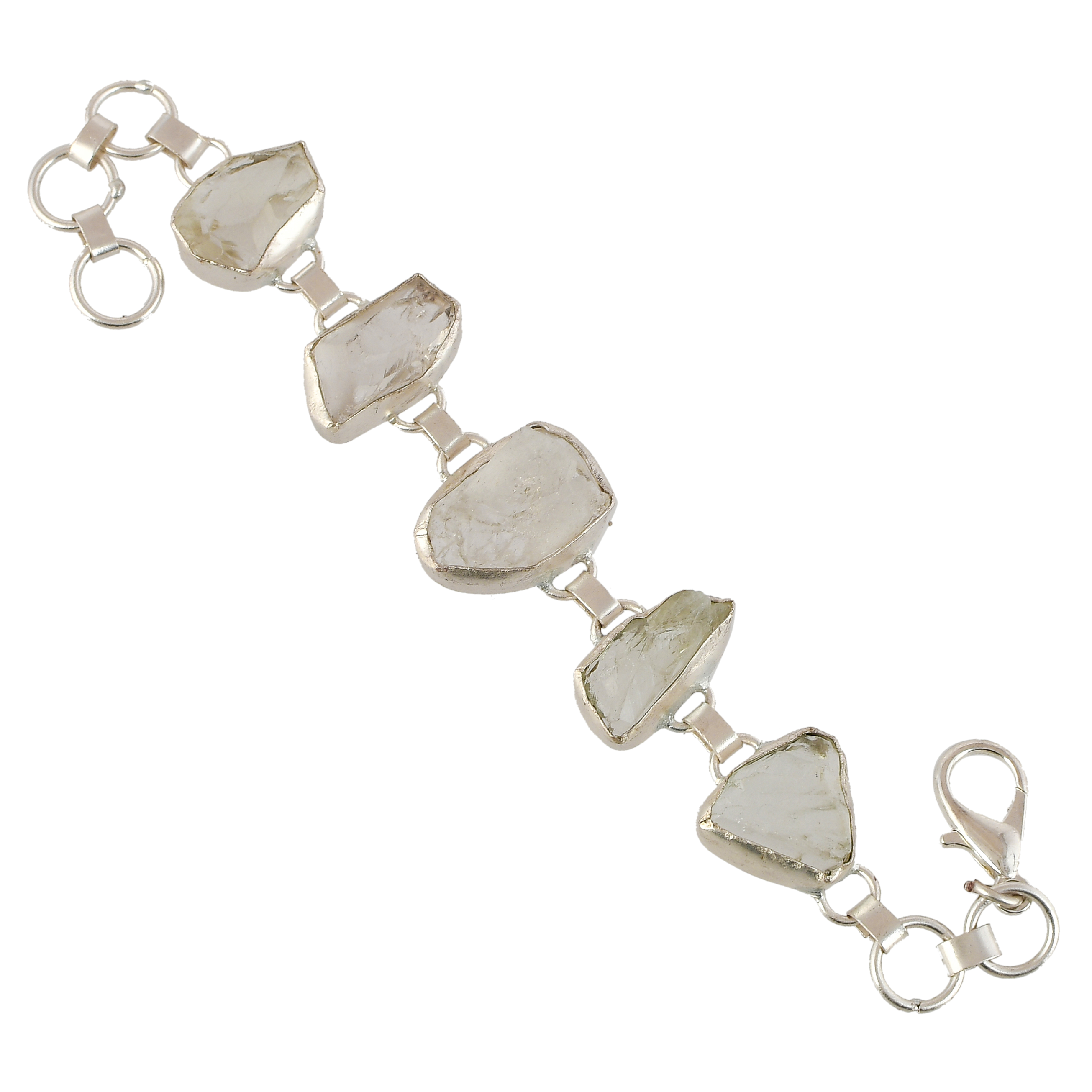 Crystal Quartz Rough Gemstone Bracelet