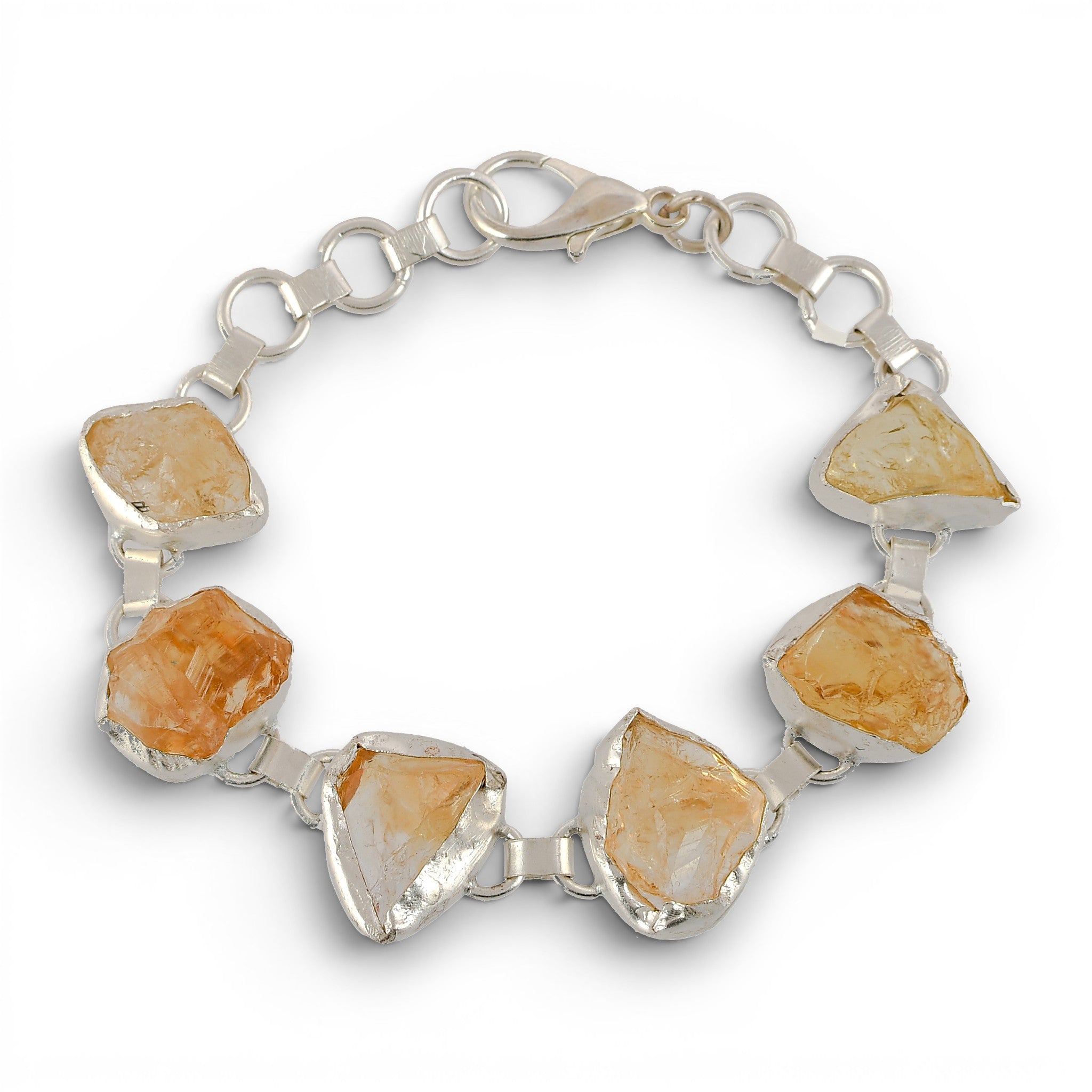 Citrine Rough Gemstone Bracelet