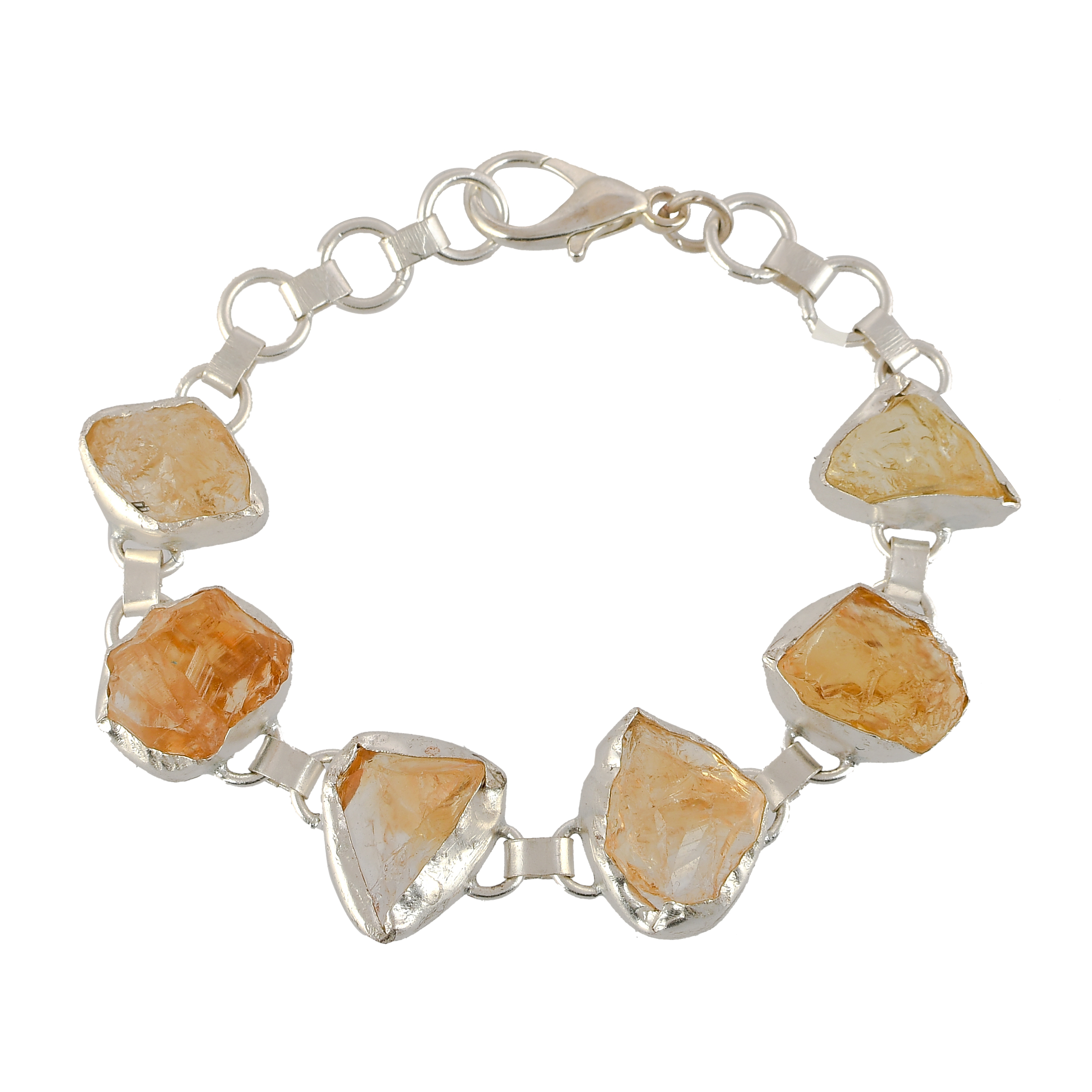 Citrine Rough Gemstone Bracelet