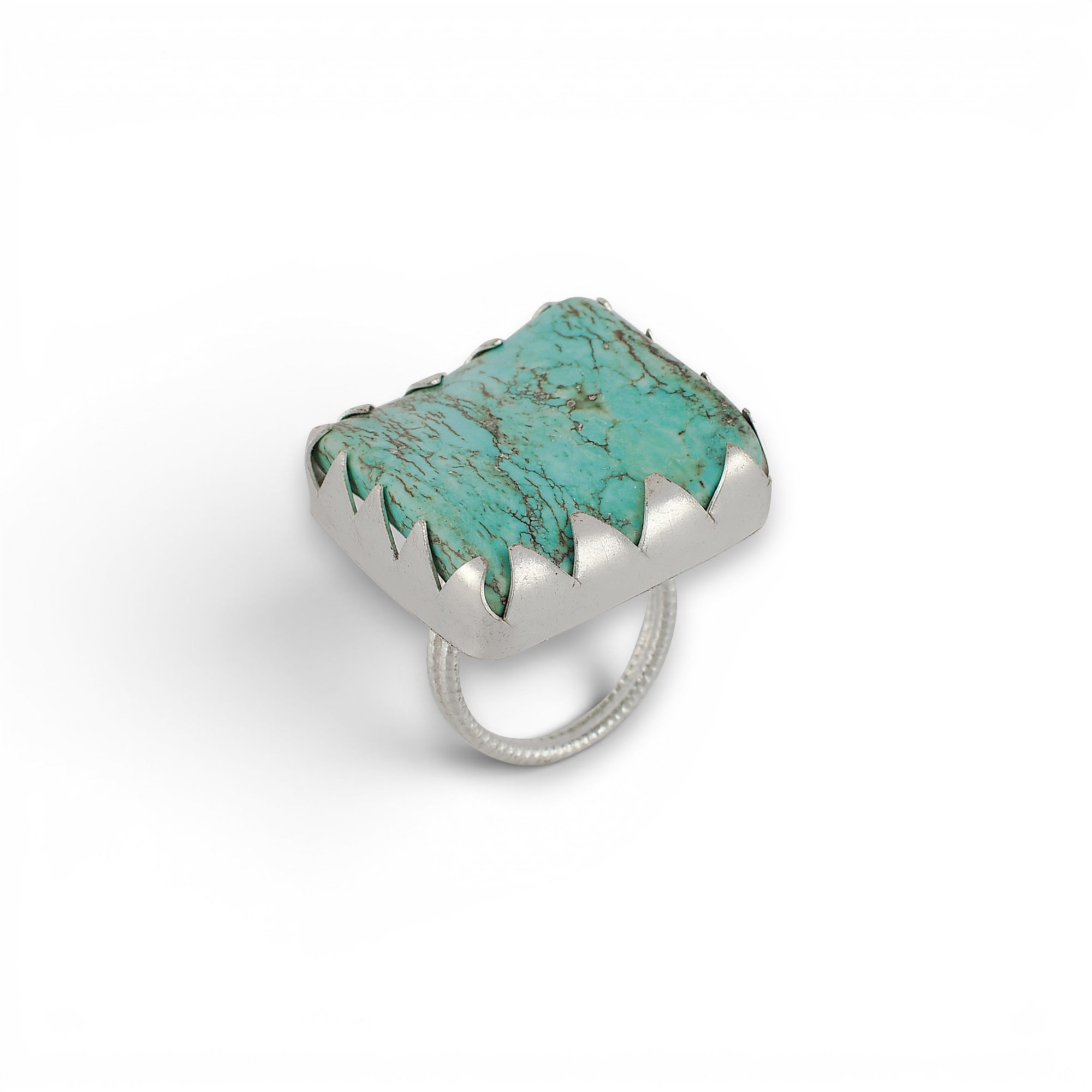 Turquoise Rough Gemstone Ring