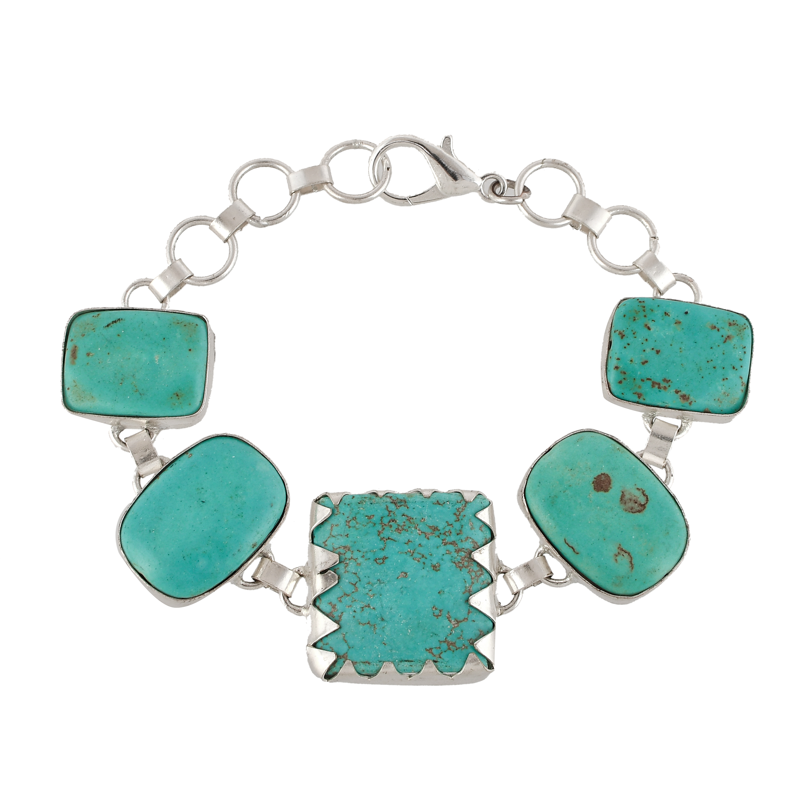 Turquoise Rough Gemstone Bracelet