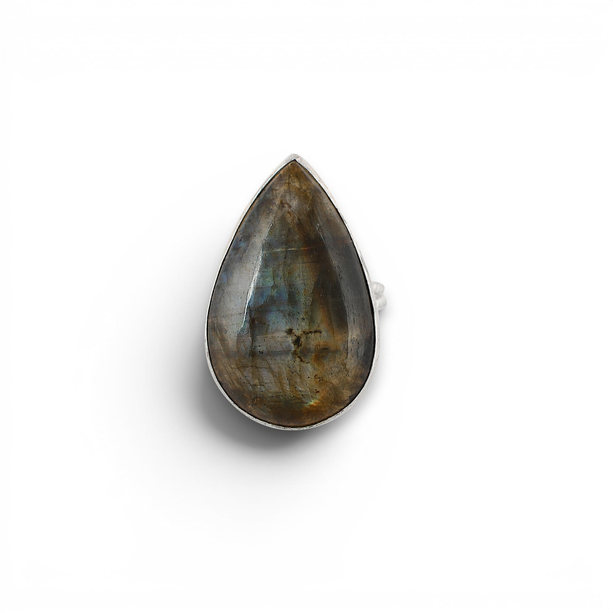 Labradorite Rough Gemstone Ring