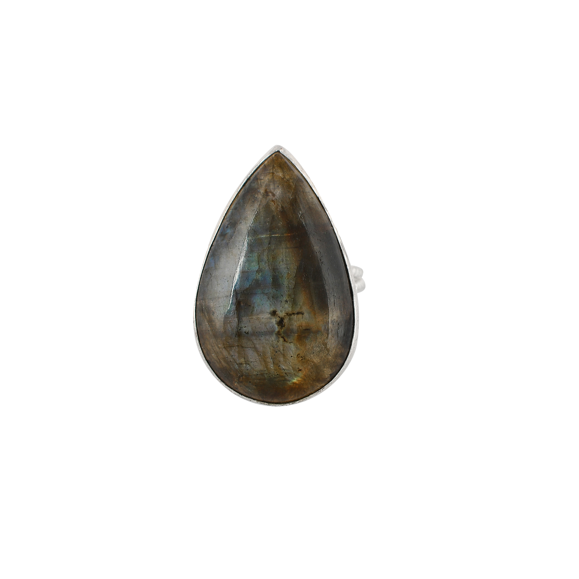 Labradorite Rough Gemstone Ring