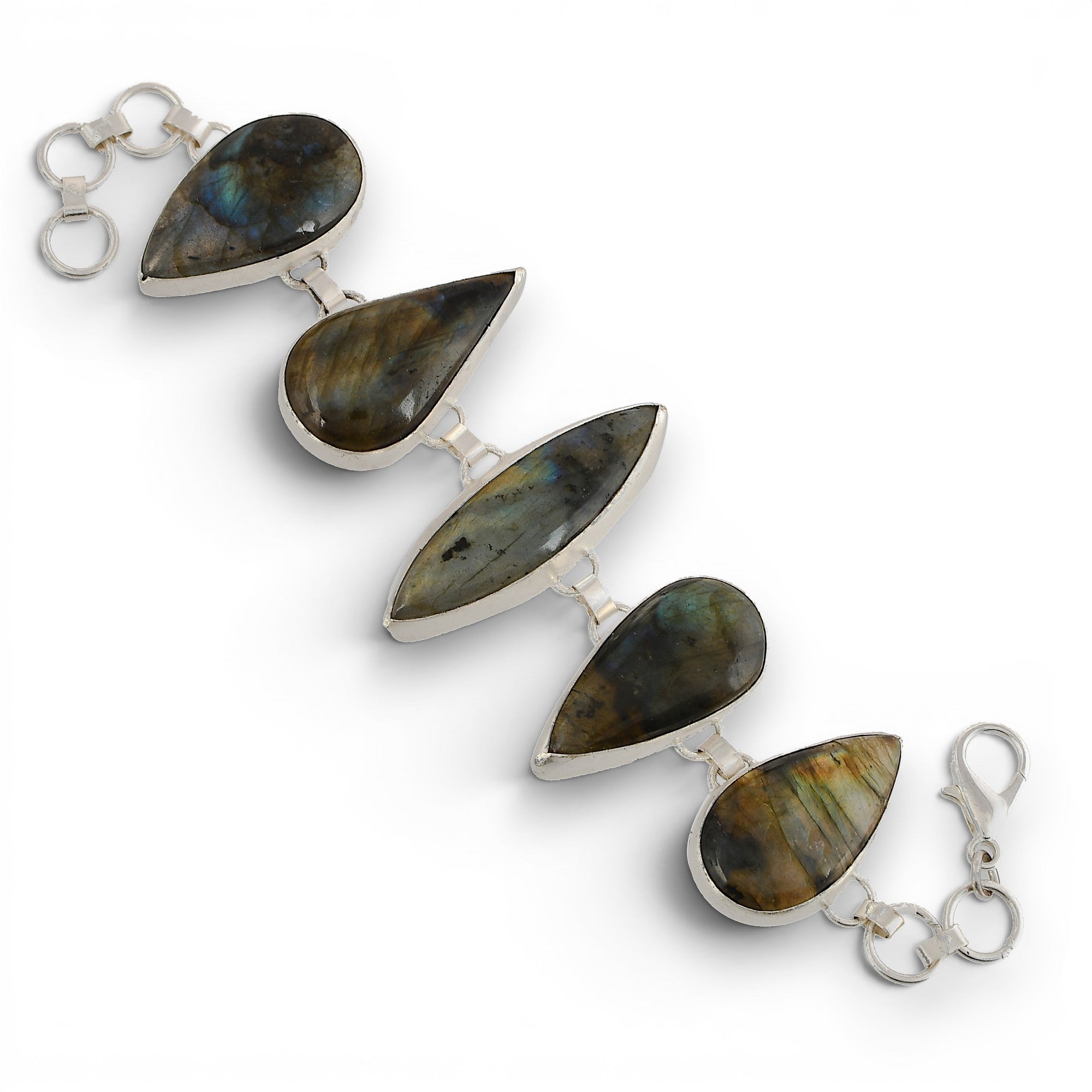 Labradorite Rough Gemstone Bracelet
