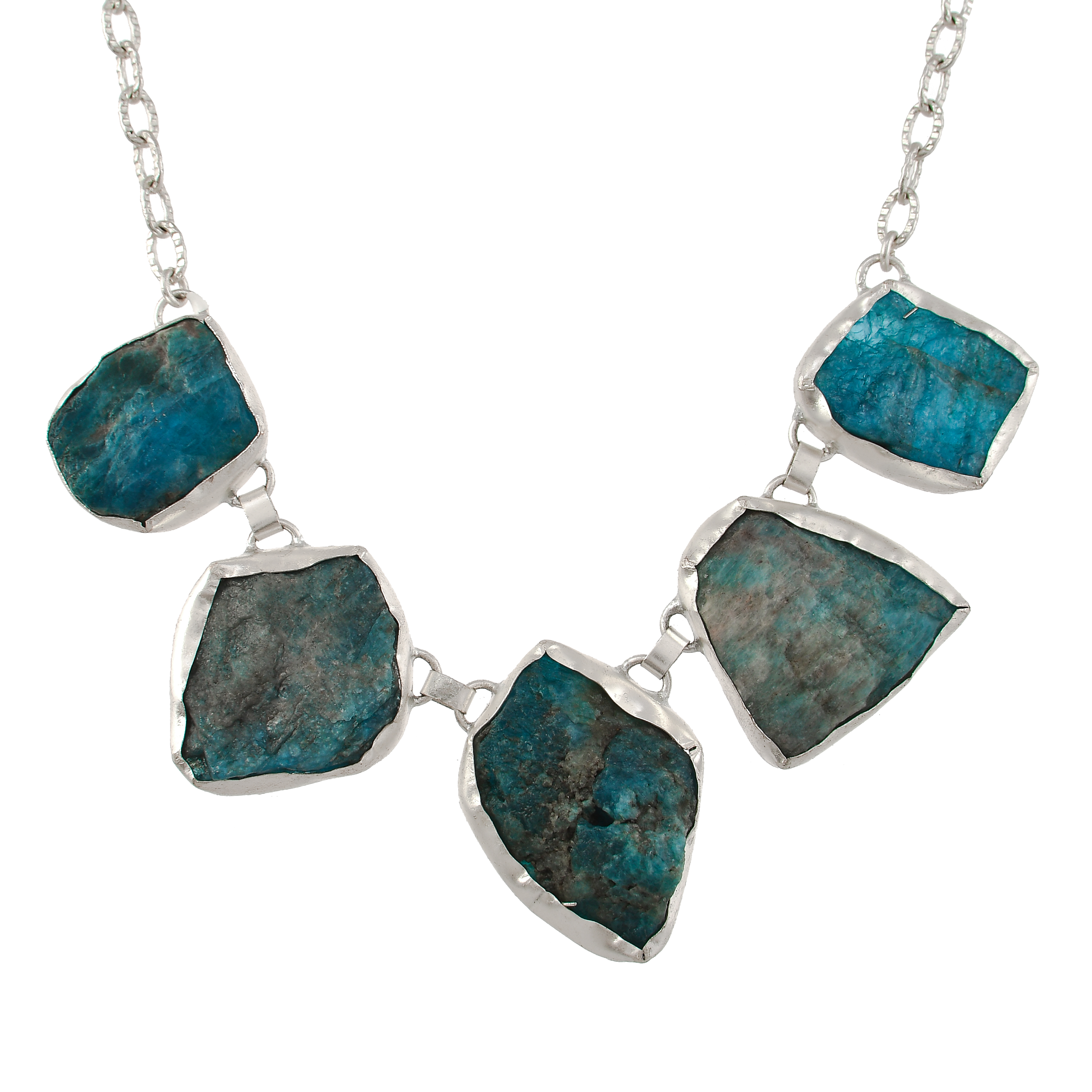 Blue Apatite Gemstone Pendant Necklace jewelry