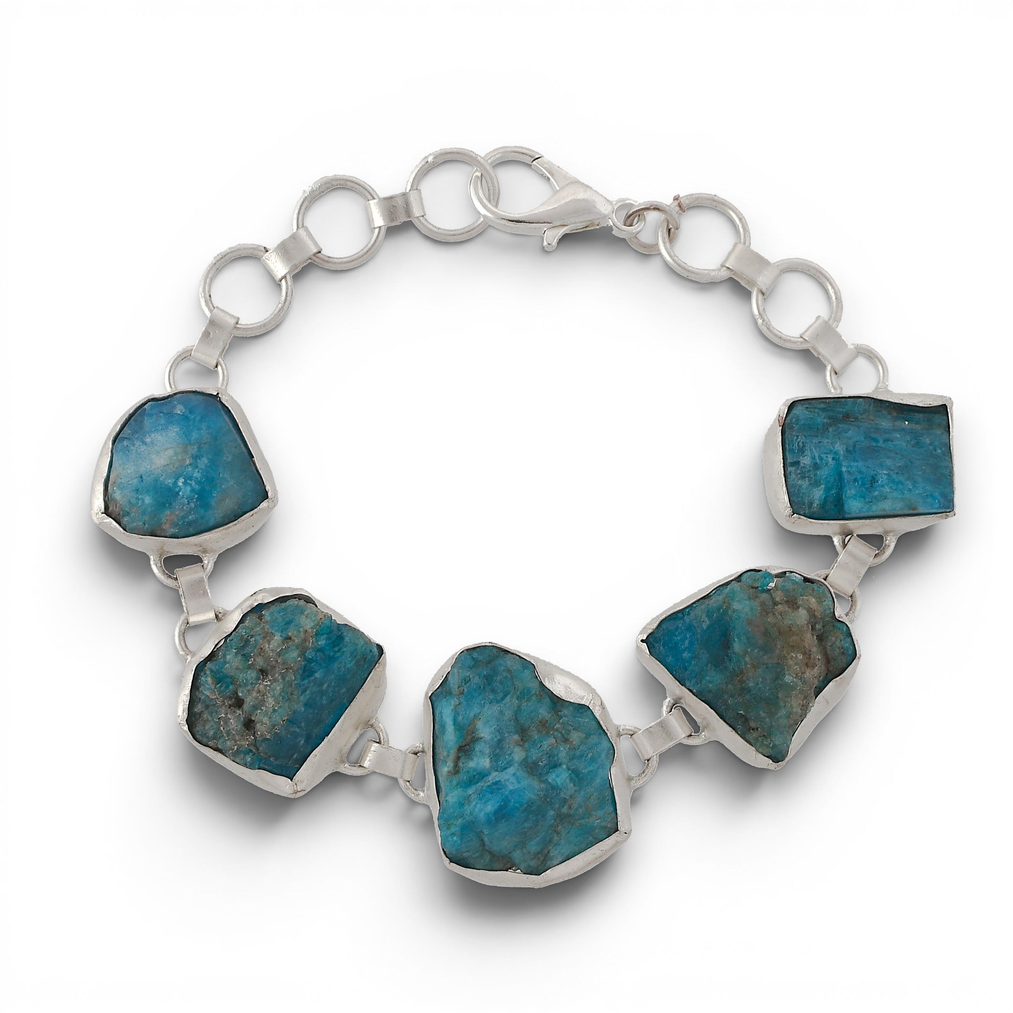 Apatite Rough Gemstone Bracelet