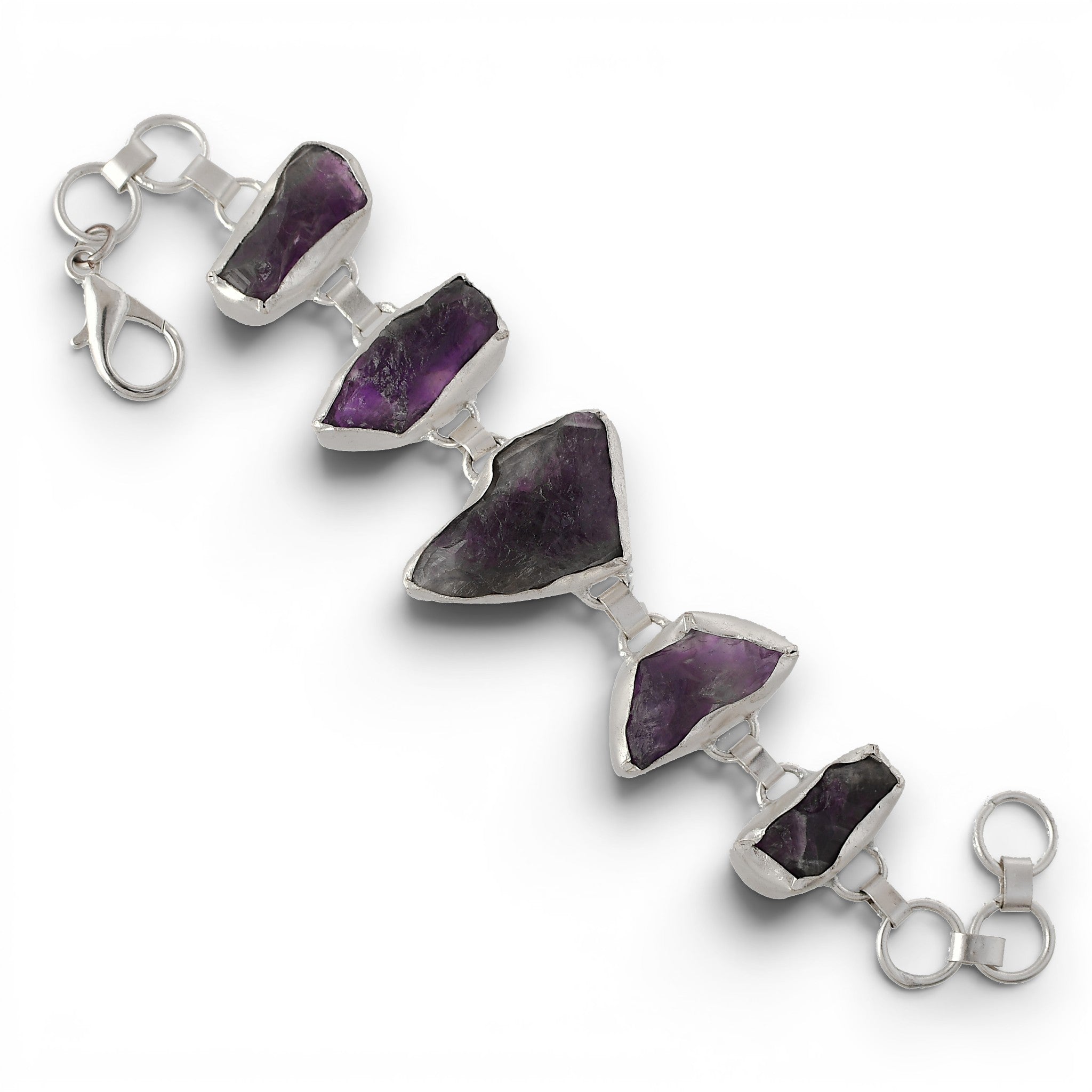 Amethyst Rough Gemstone Bracelet