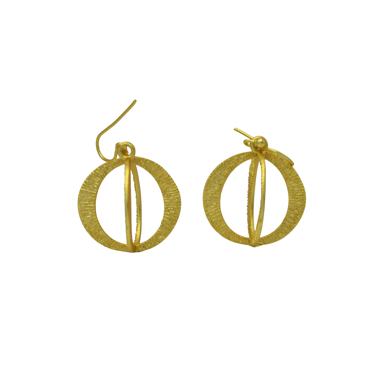 Bangle Designer Gold Plated Brass Hook Earring Jewelry For Women