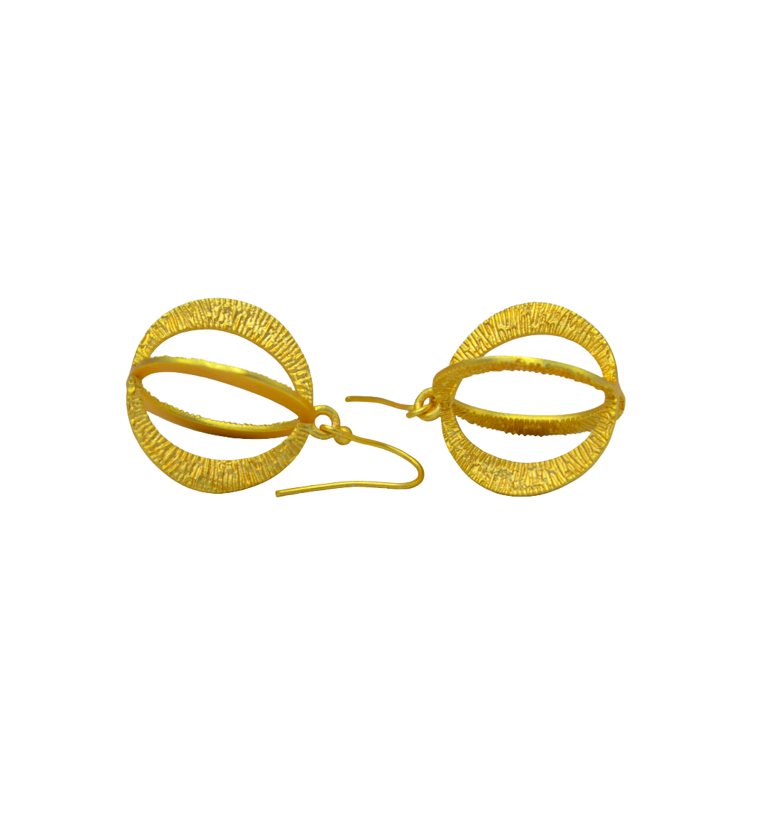 Bangle Designer Gold Plated Brass Hook Earring Jewelry For Women