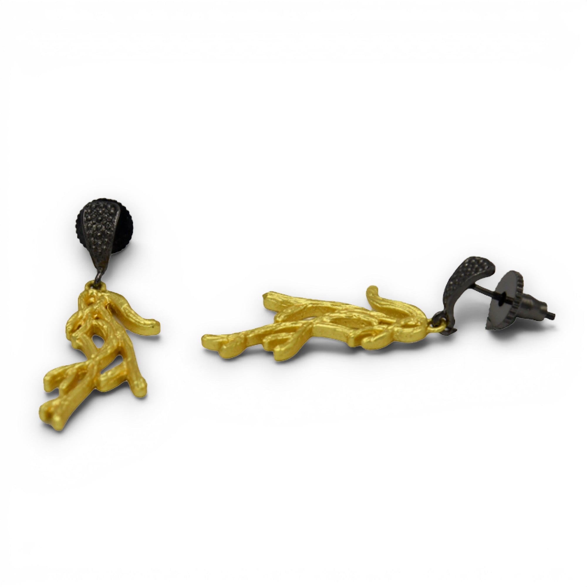 Tree Branch Gold Plated Earring
