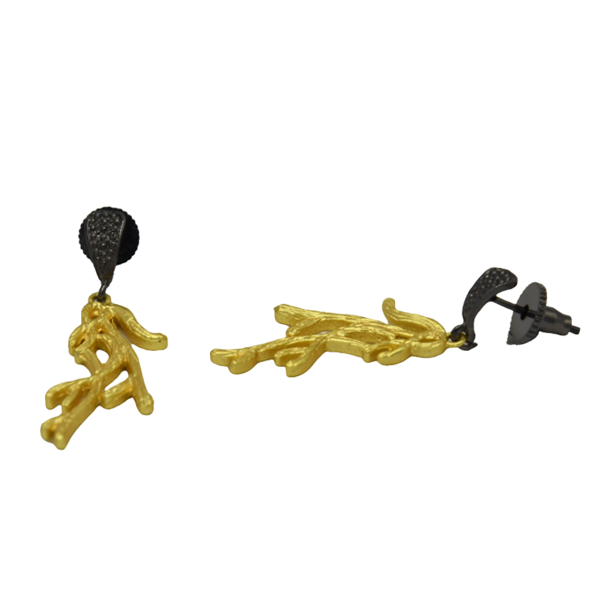 Tree Branch Gold Plated Earring