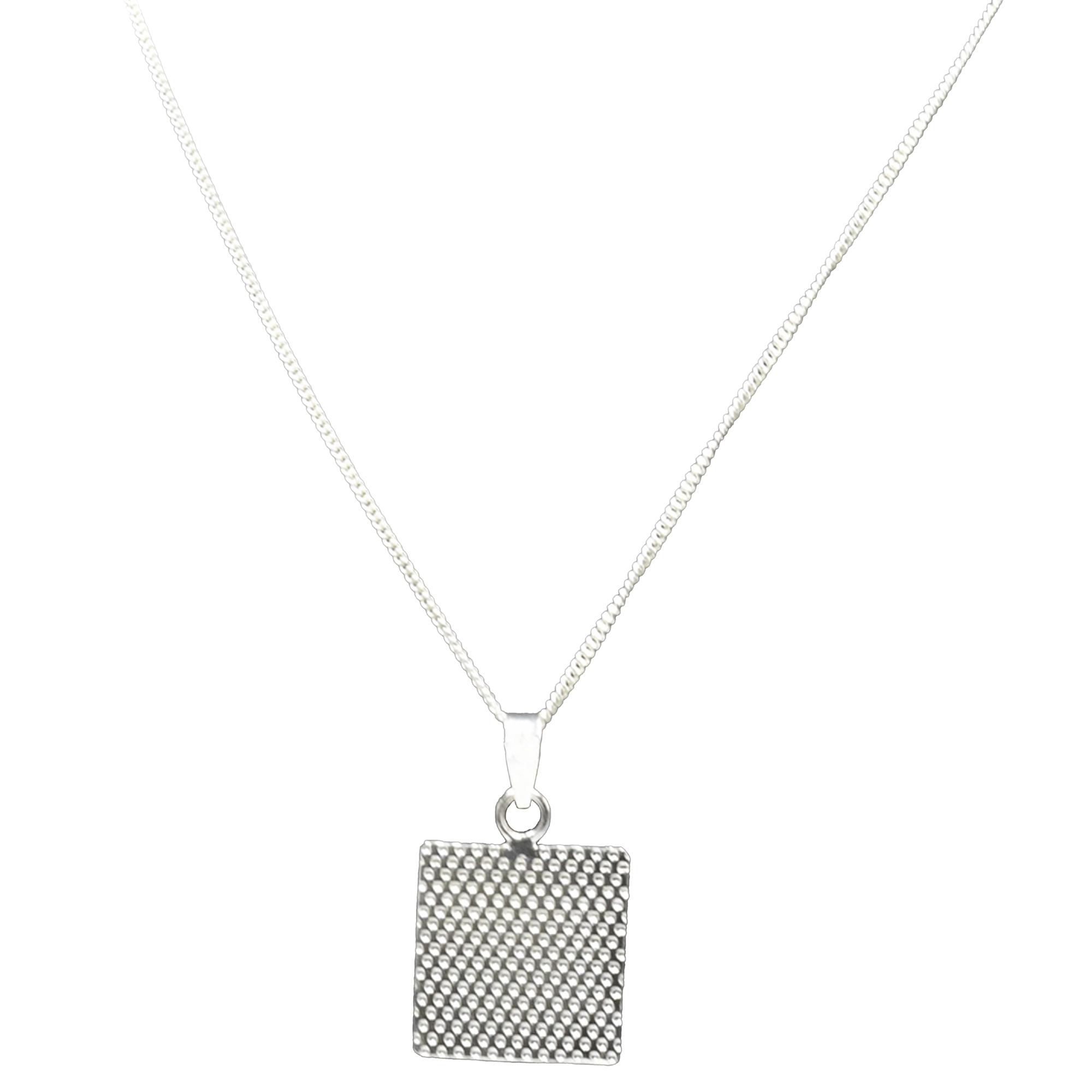 Hammered 925 Sterling Sliver Pendant
