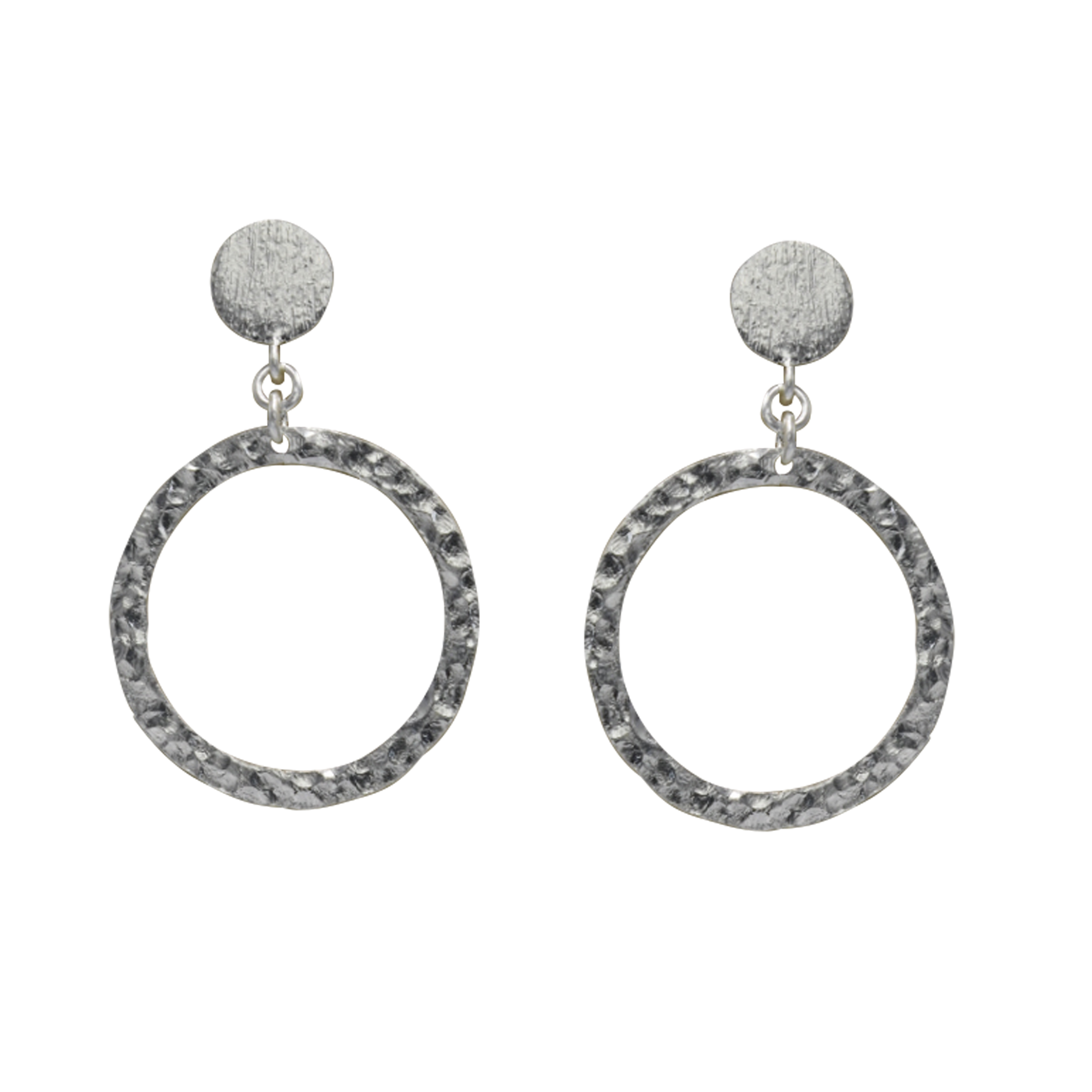 Silver Circle Stud Earring