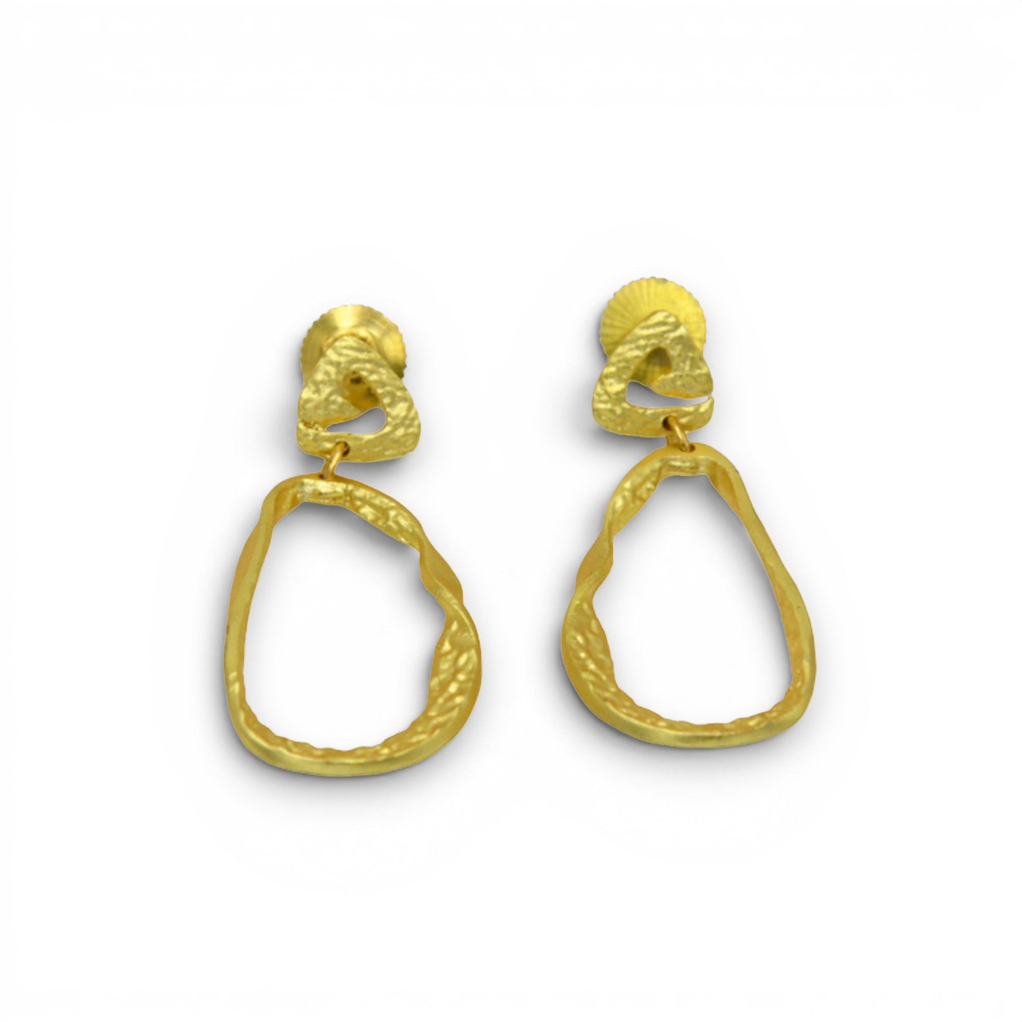 Uneven long hoop Earring